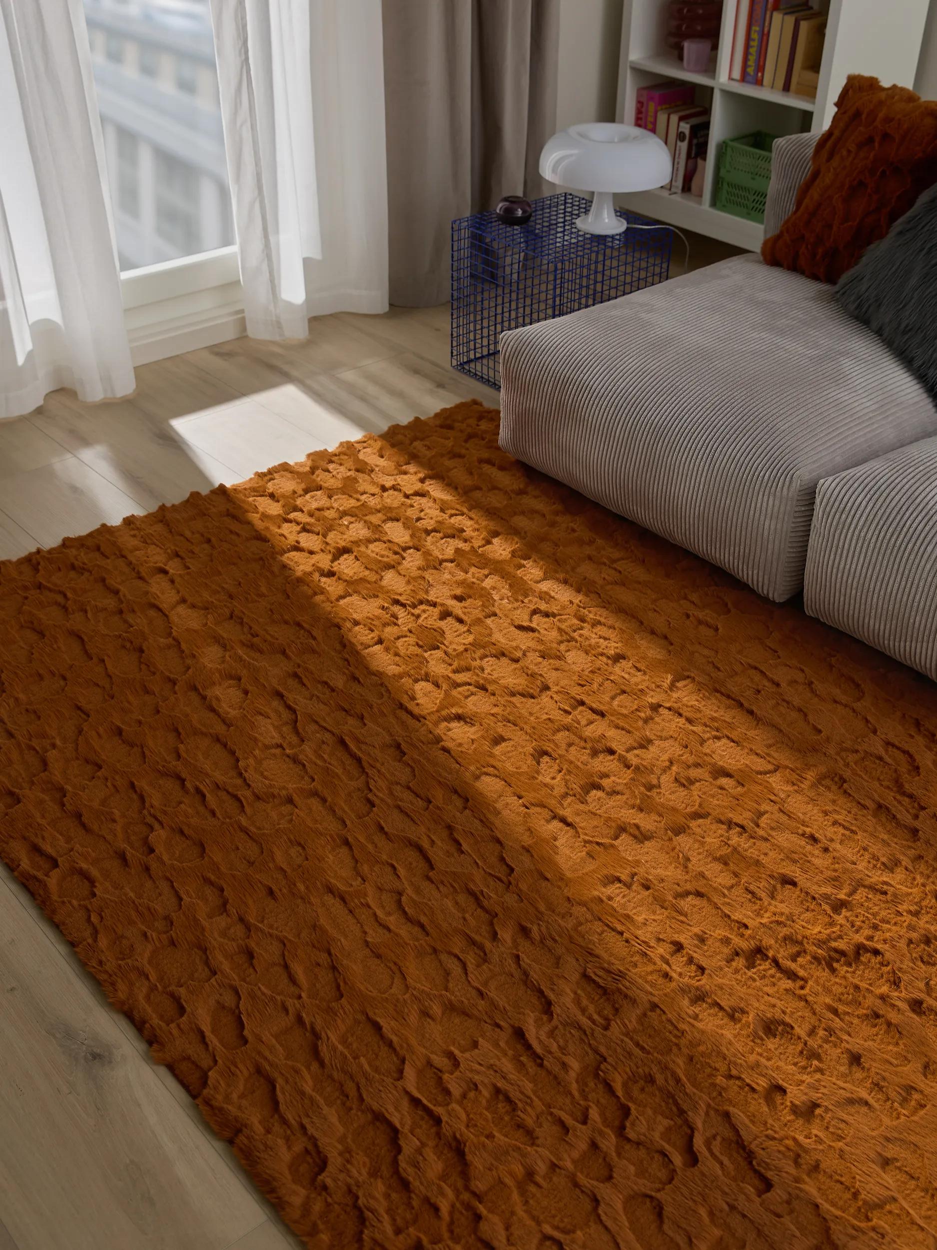 Fur Rug Immy Orange