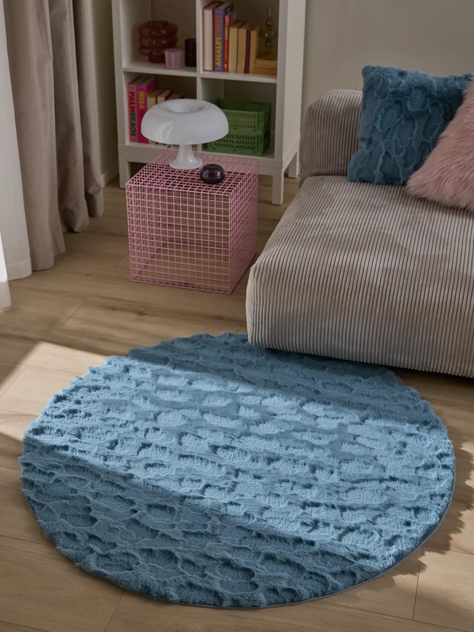 Fur Rug Immy Blue