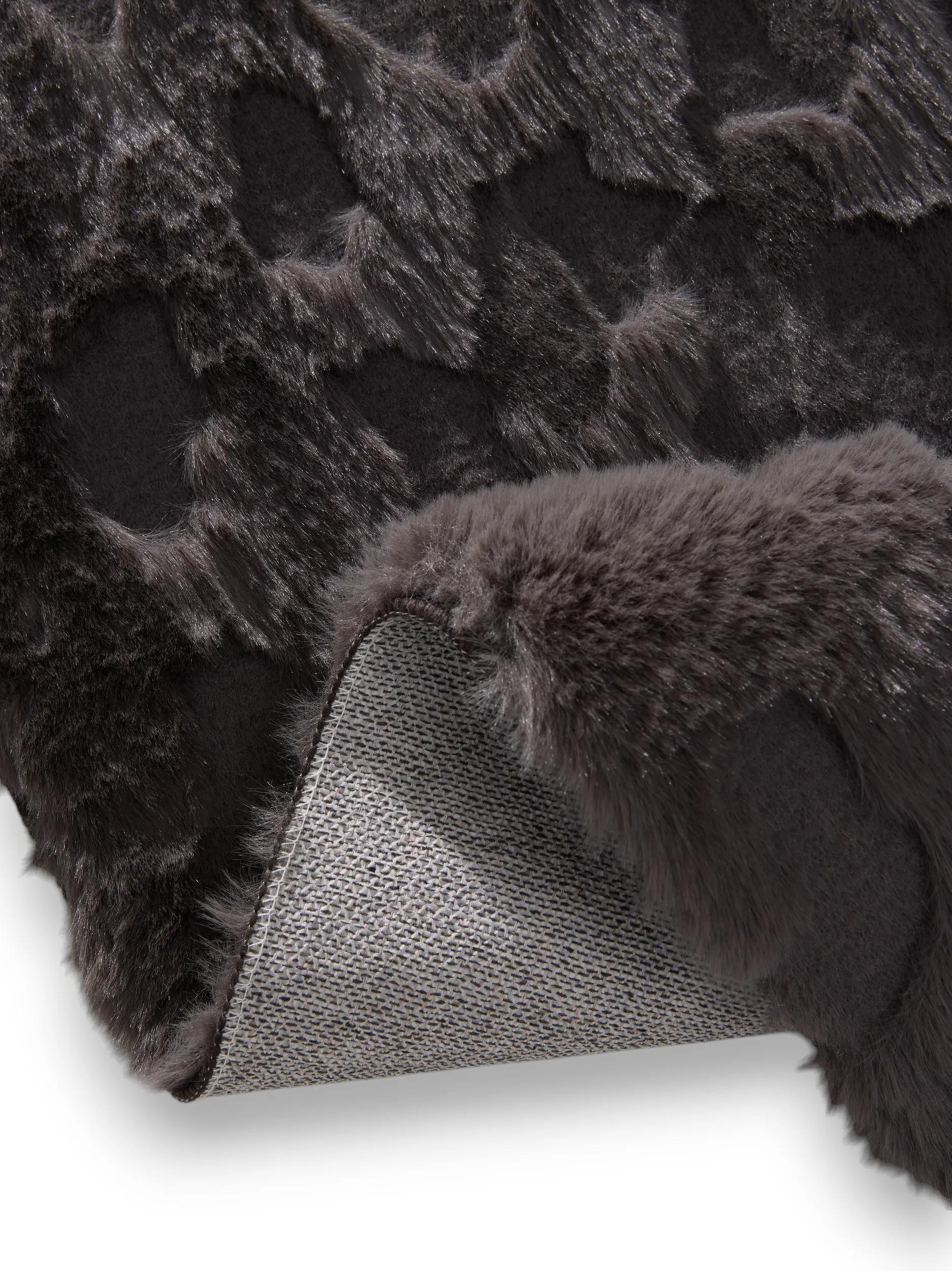 Fur Rug Immy Charcoal