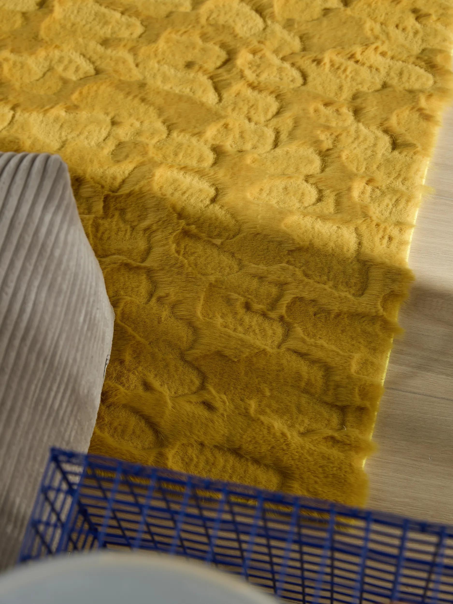Fur Rug Immy Yellow