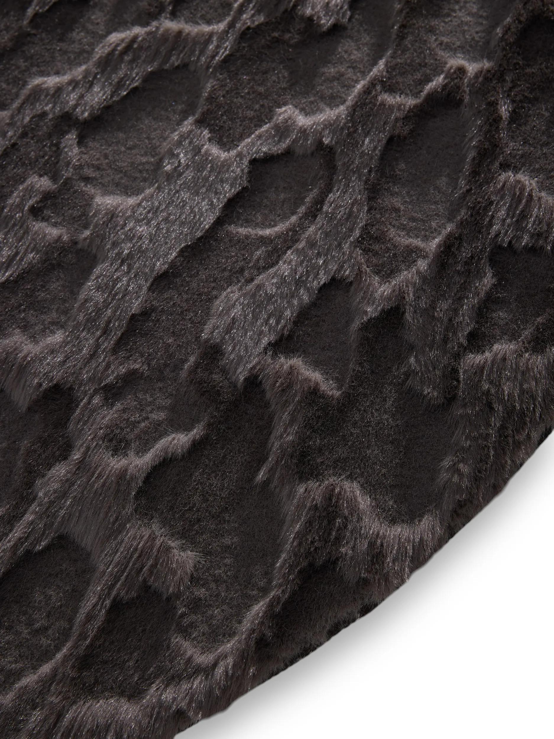 Fur Rug Immy Charcoal
