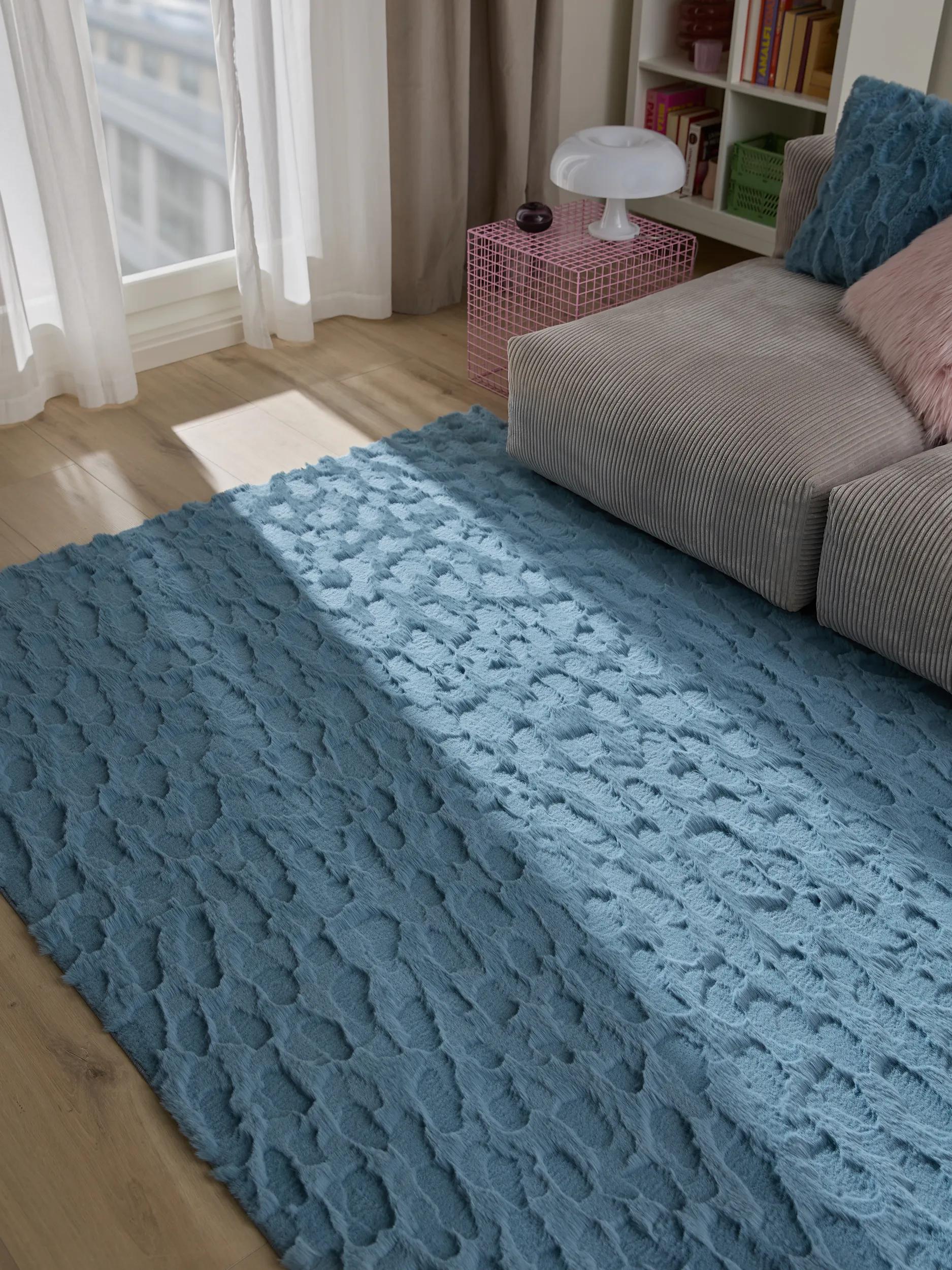 Fur Rug Immy Blue