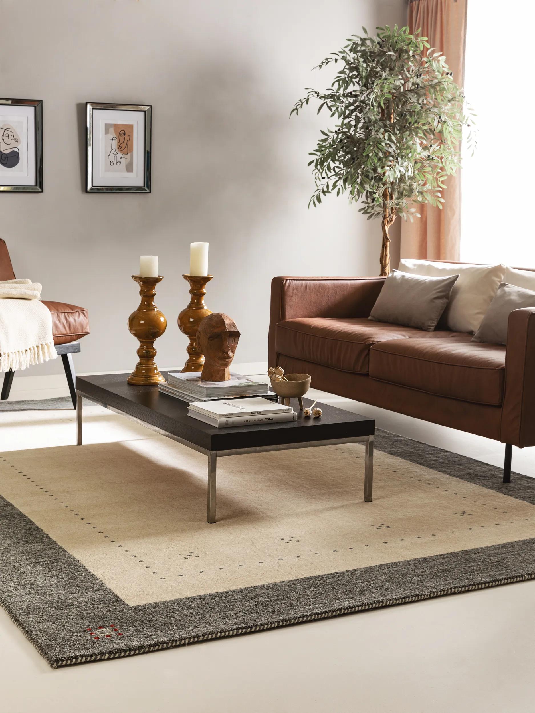 Wool Rug Jamal Beige/Grey