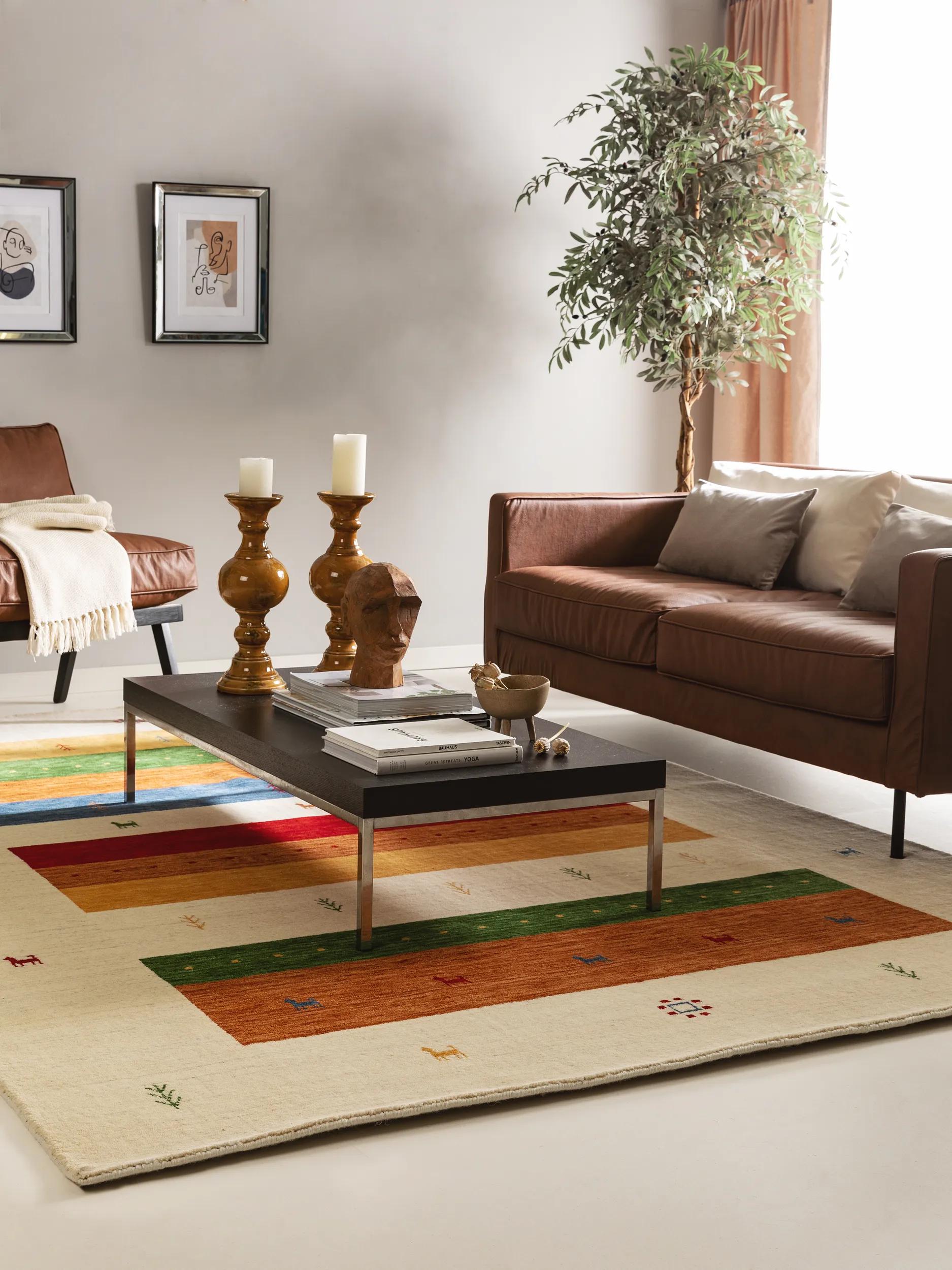 Wool Rug Jamal Multicolour/Beige