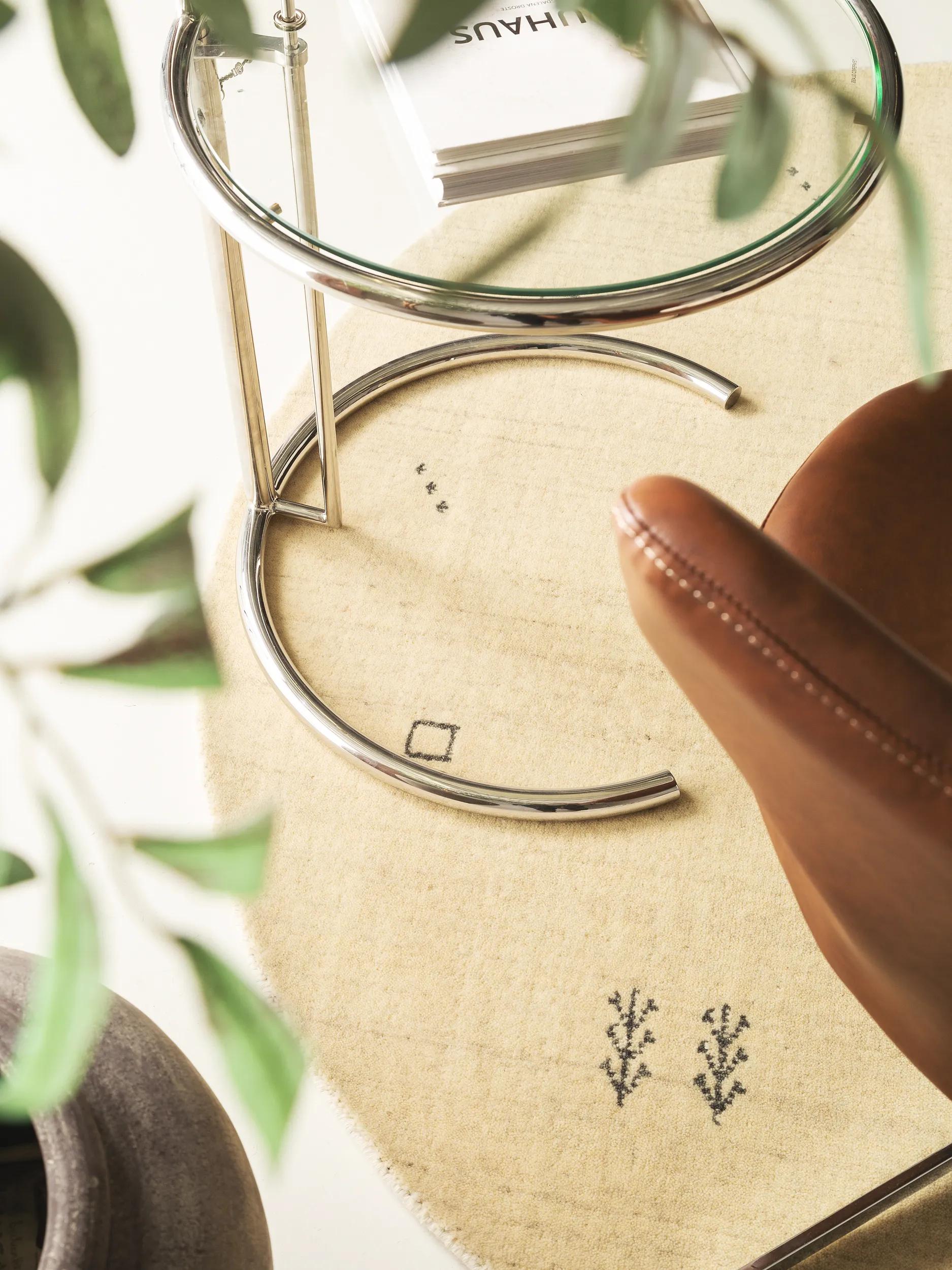 Round Wool Rug Jamal Cream