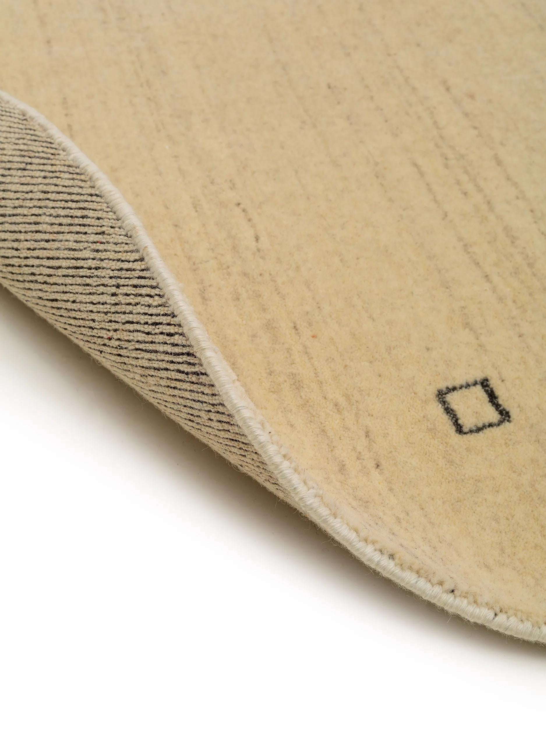 Round Wool Rug Jamal Cream