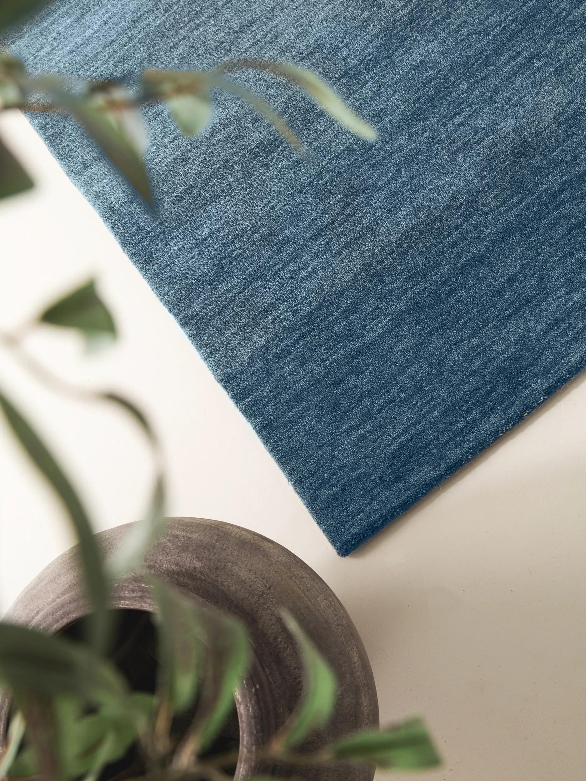 Wool Rug Jamal Blue