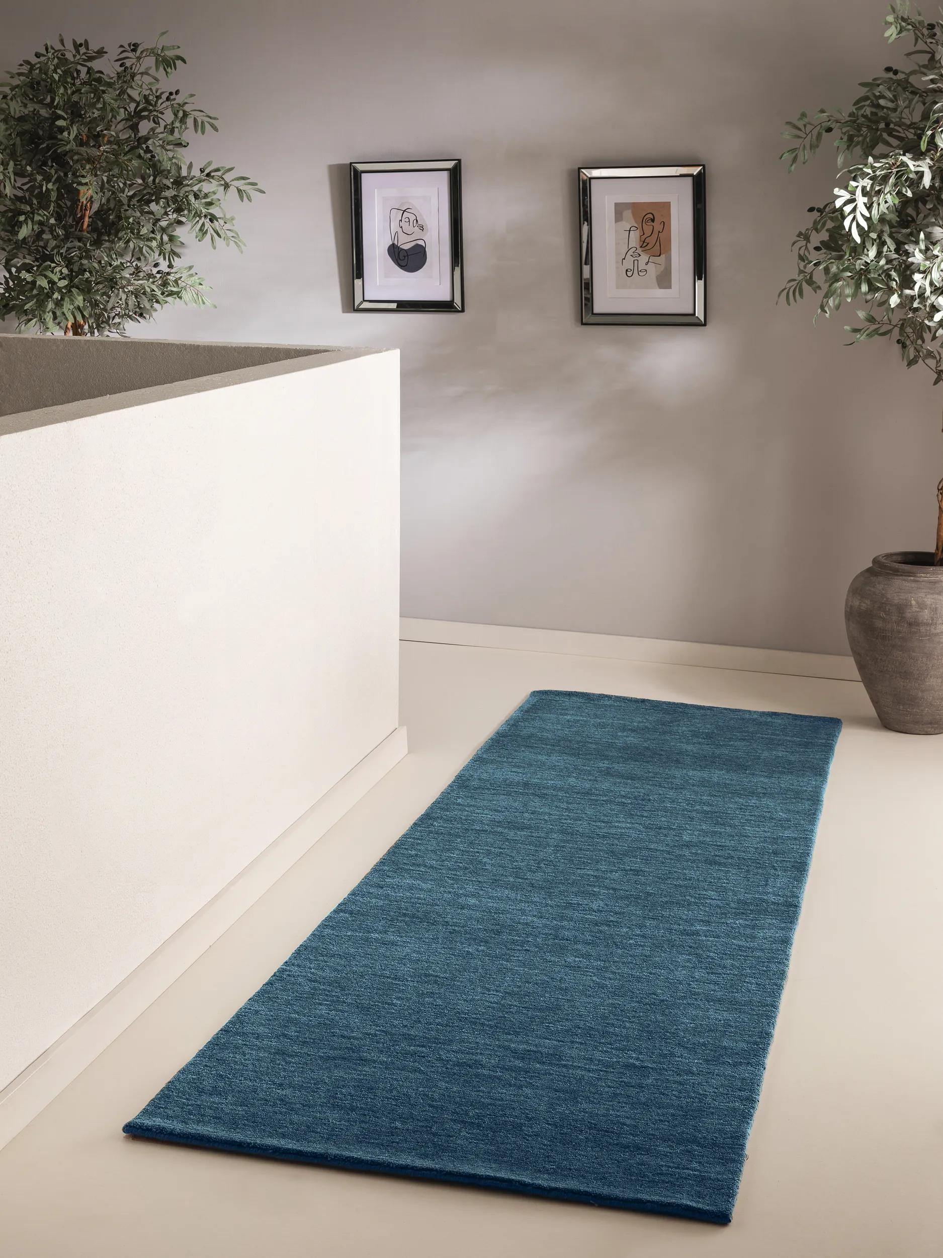 Wool Rug Jamal Blue