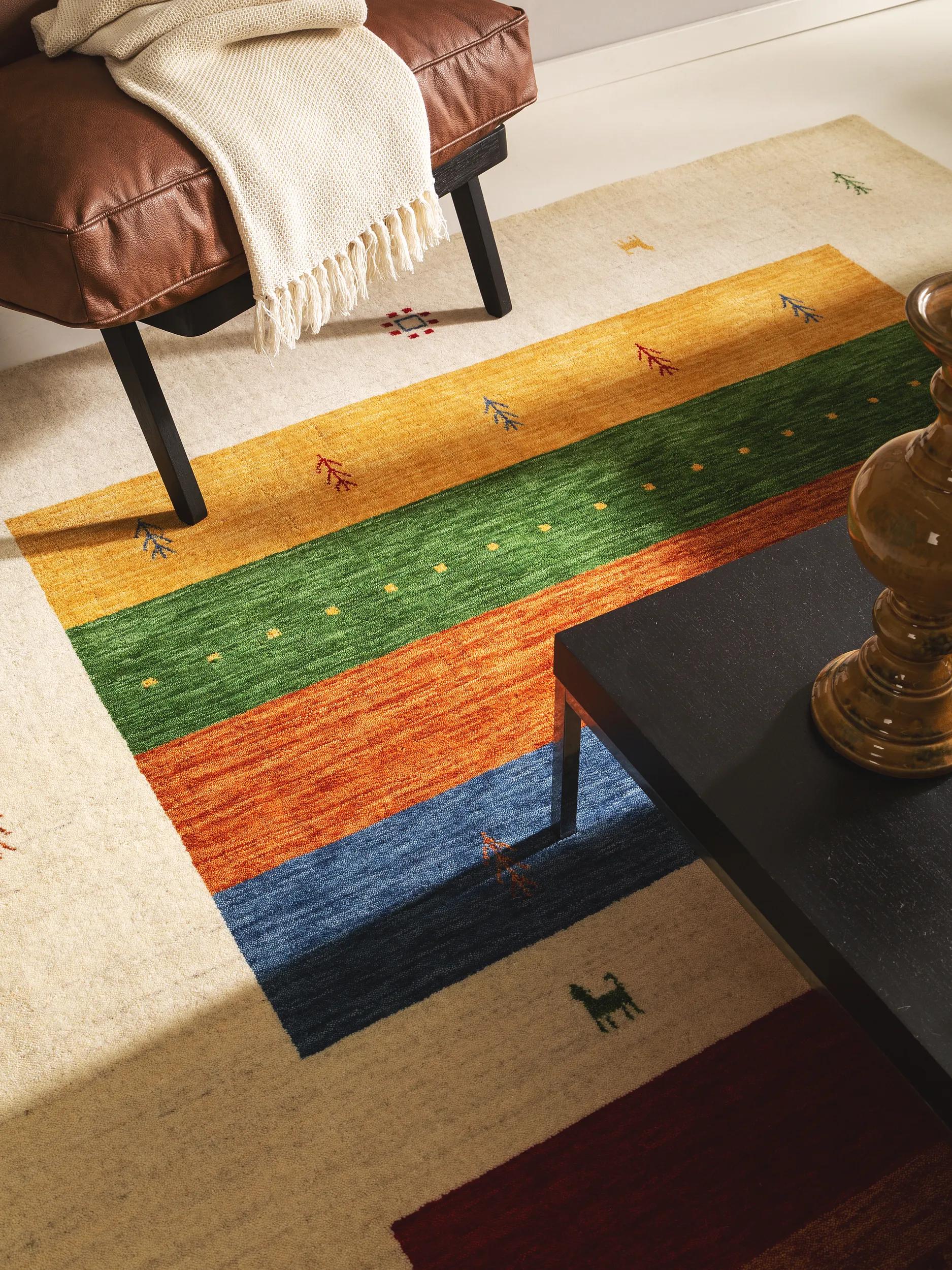 Wool Rug Jamal Multicolour/Beige