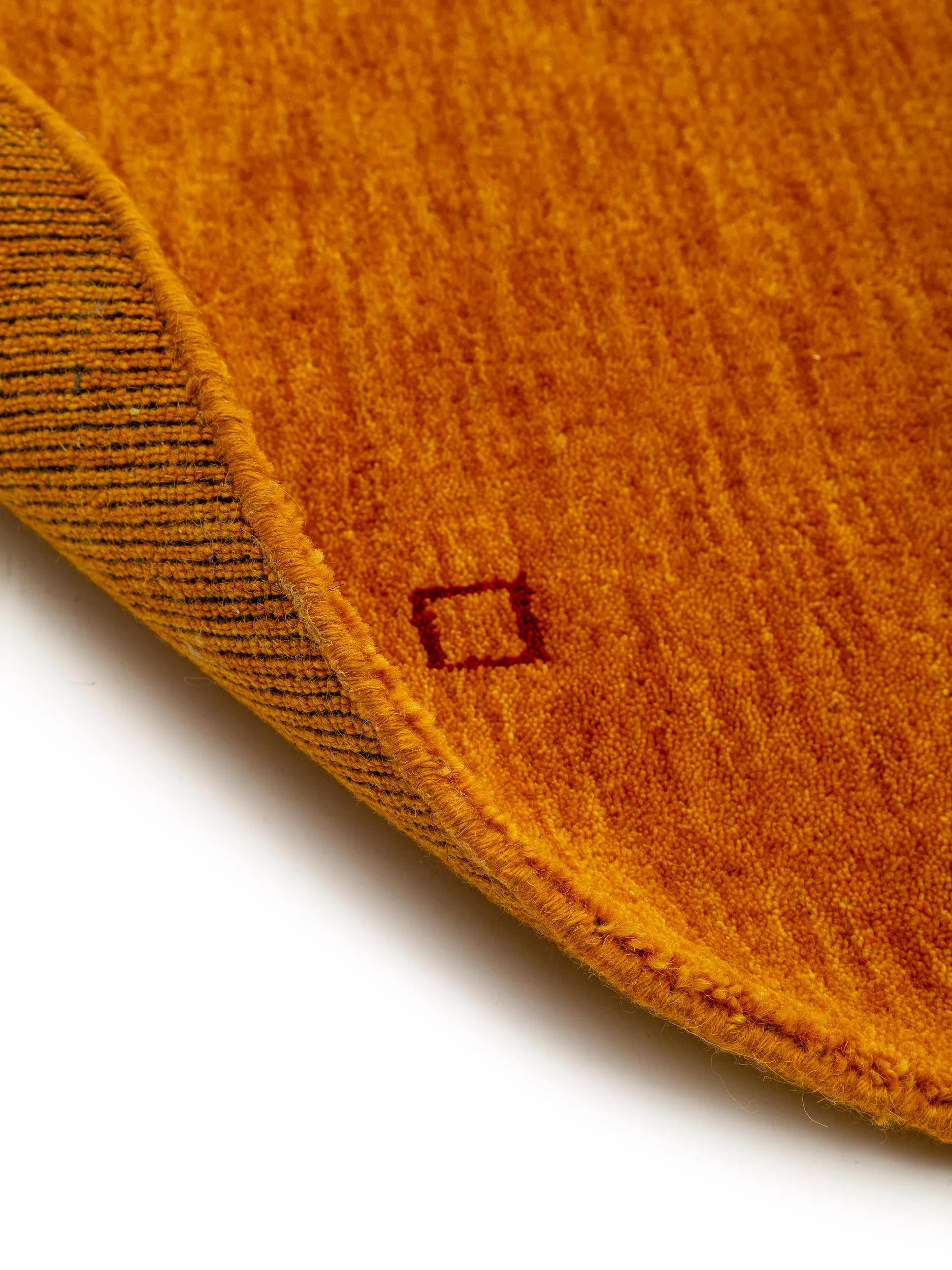 Round Wool Rug Jamal Yellow