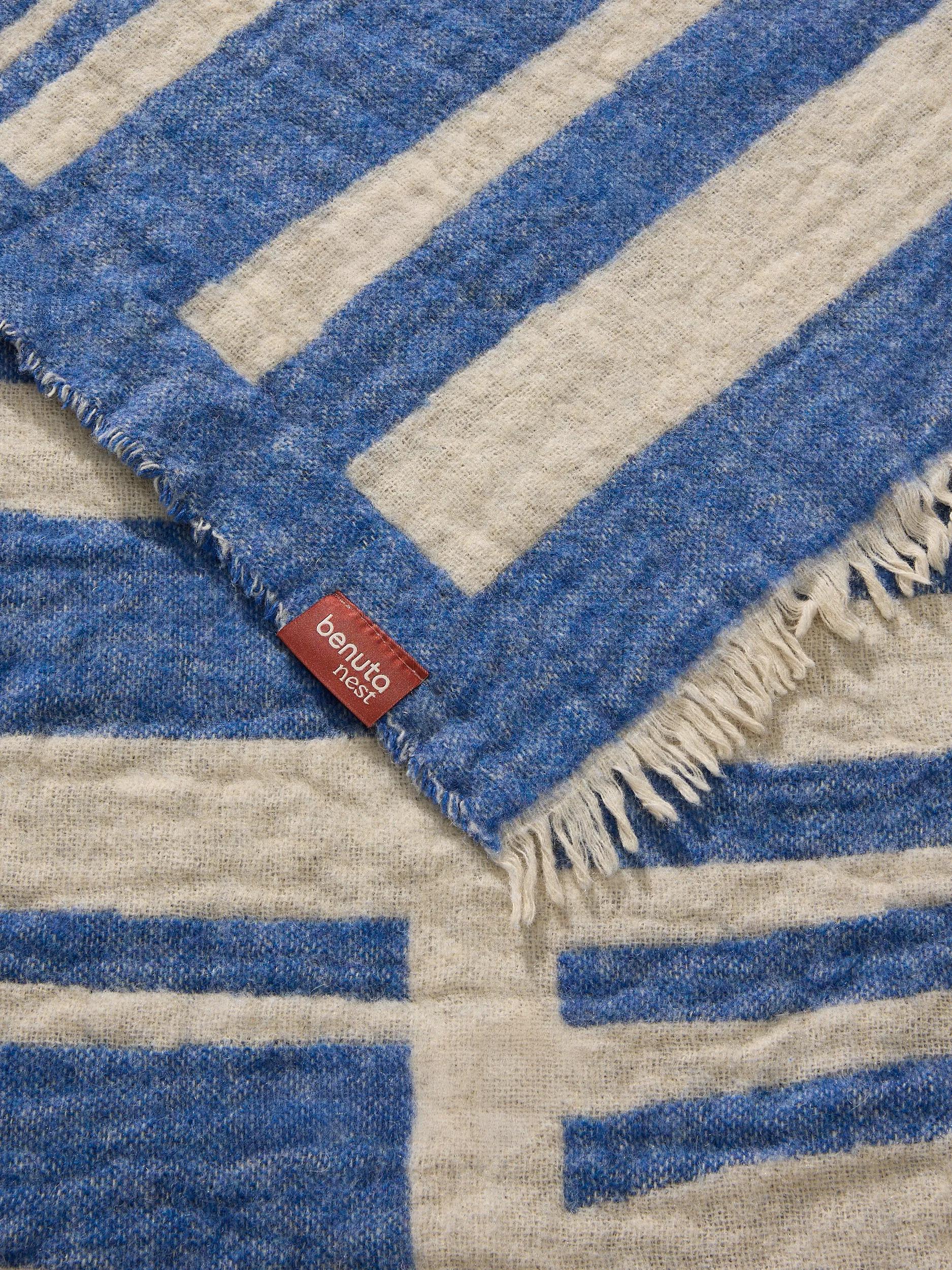 Couverture Jana Crème/Bleu