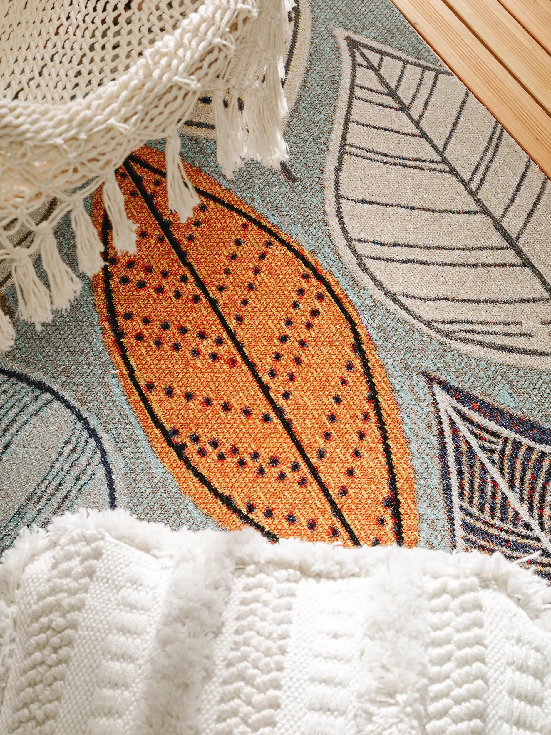 In- & Outdoor Rug Jerry Multicolour/Grey
