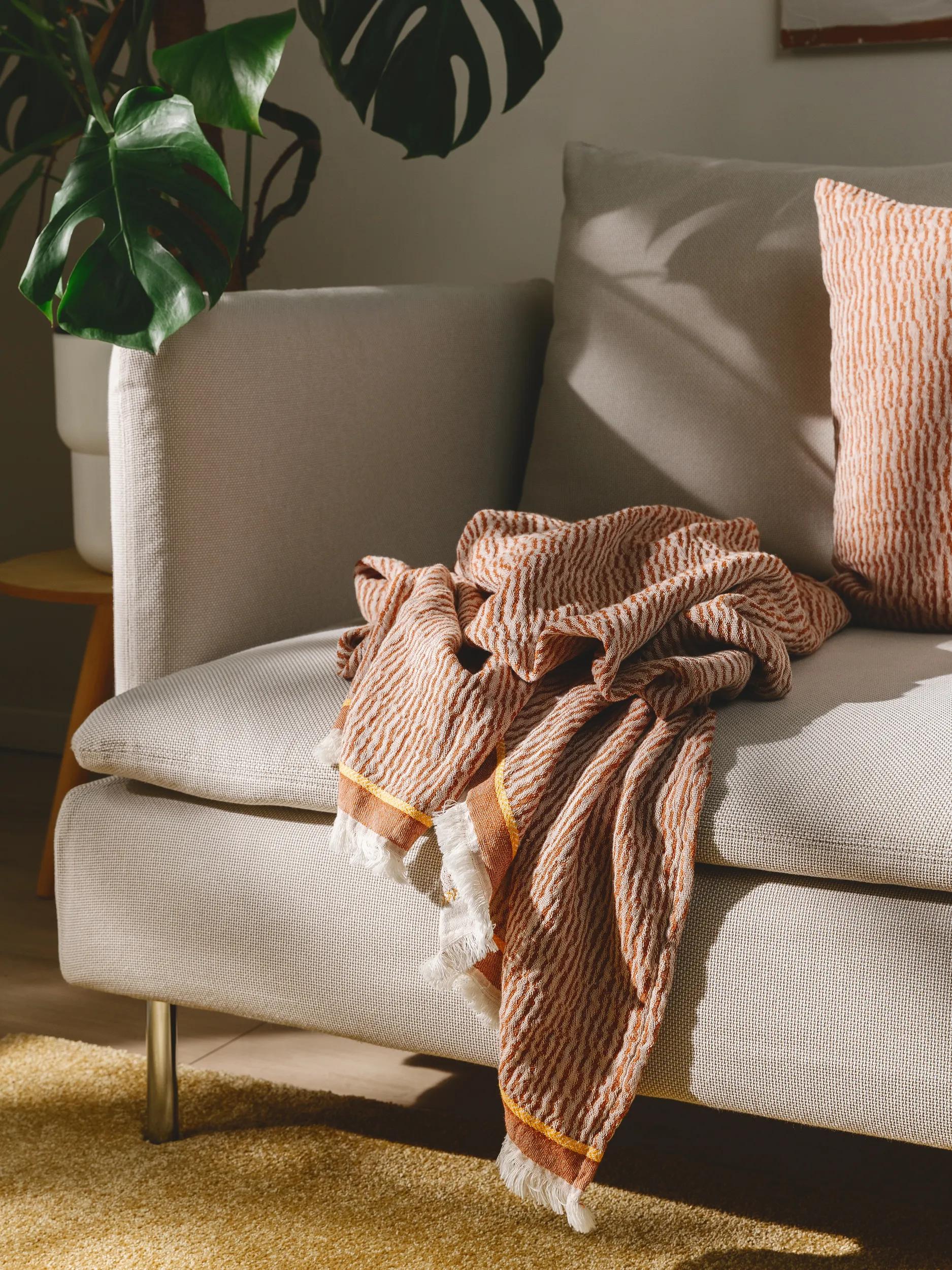 Cotton blanket Joao Red