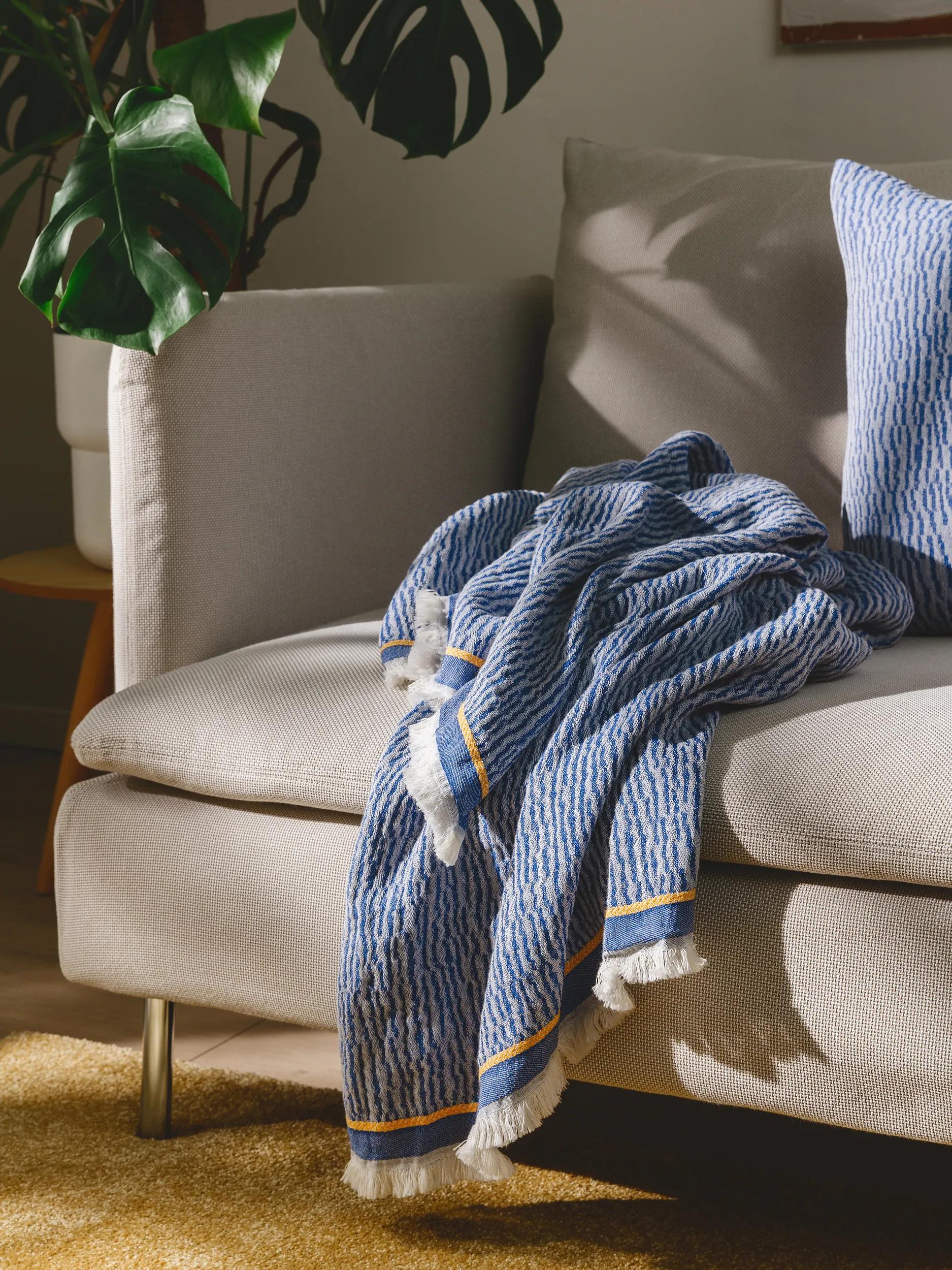 Cotton blanket Joao Blue