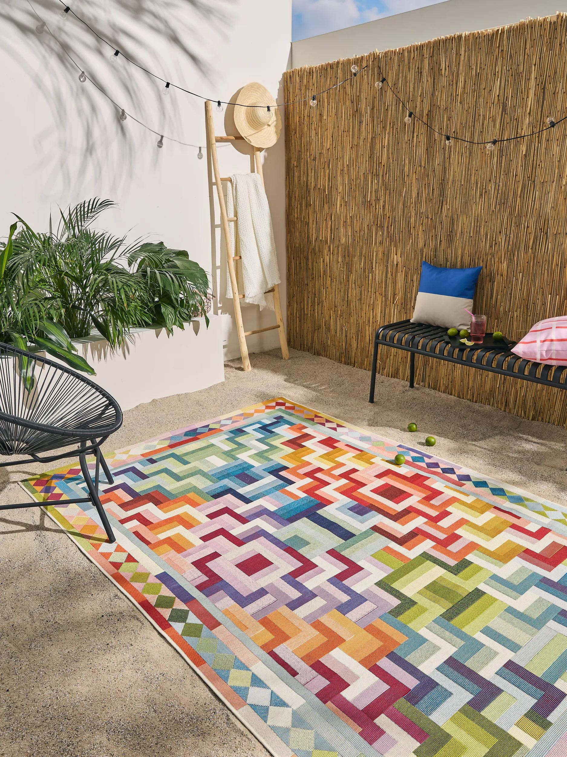 In- & Outdoor Rug Jovis Multicolour/Orange