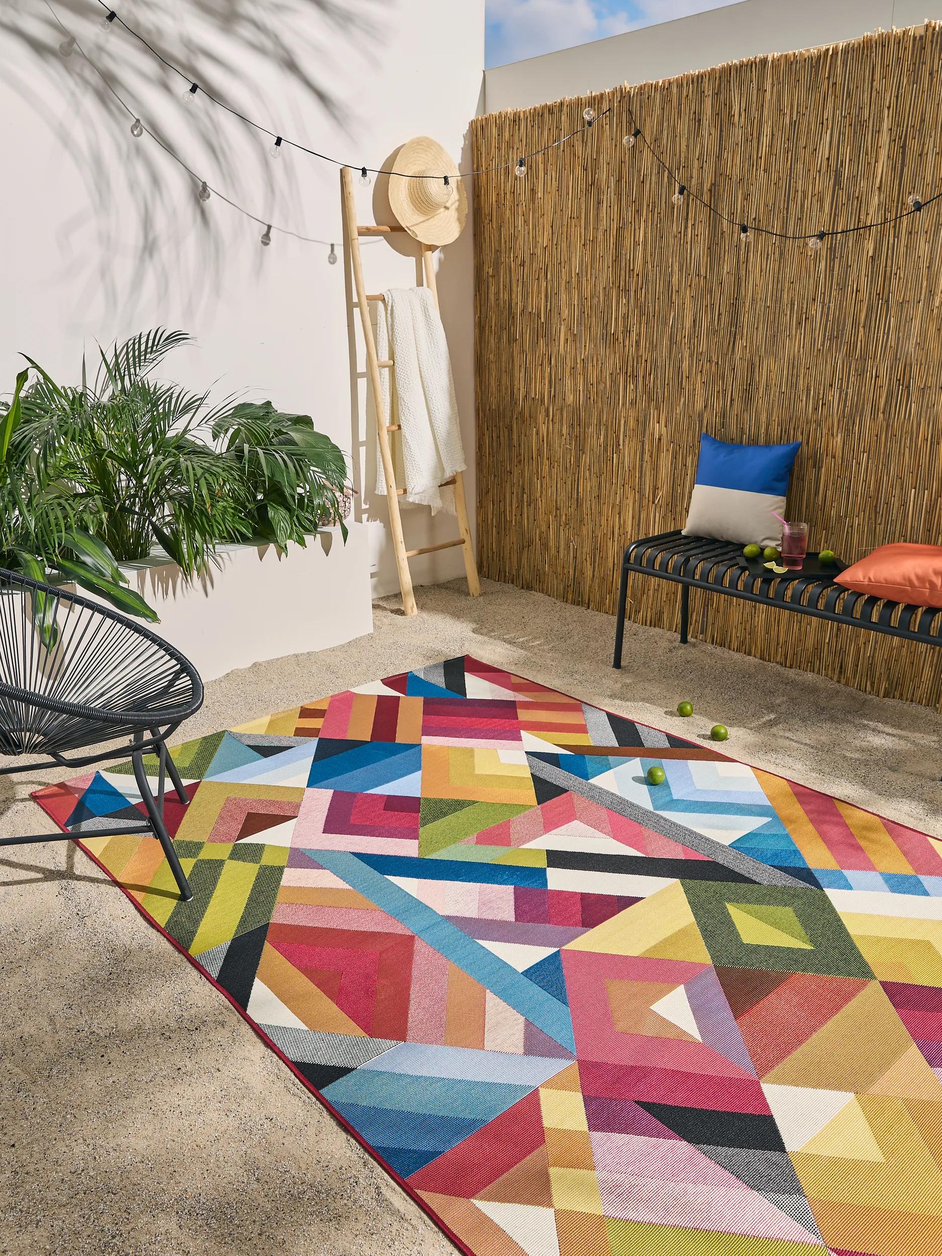 In- & Outdoor Rug Jovis Multicolour/Blue