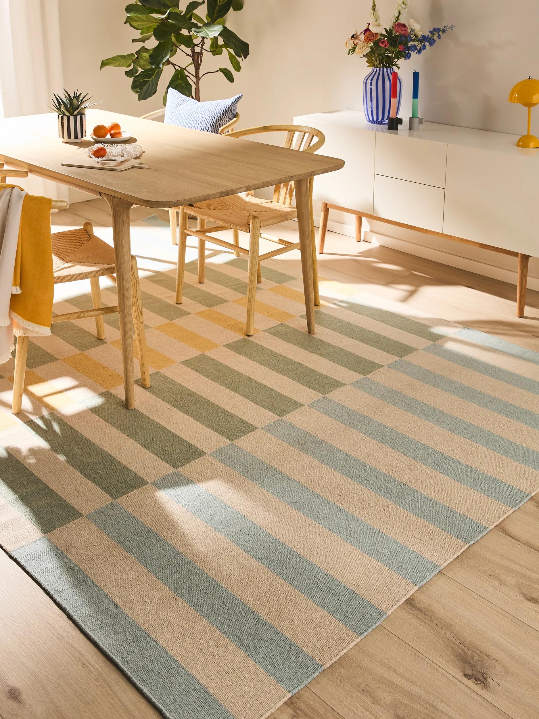 Flat Weave Rug Judith Multicolour/Blue