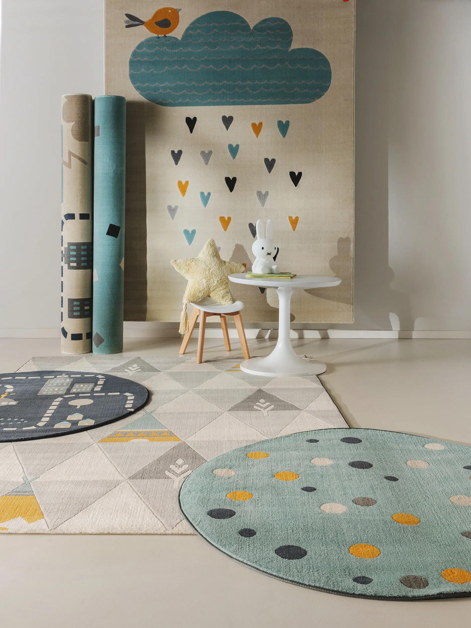Kids rug Juno Multicolour/Blue
