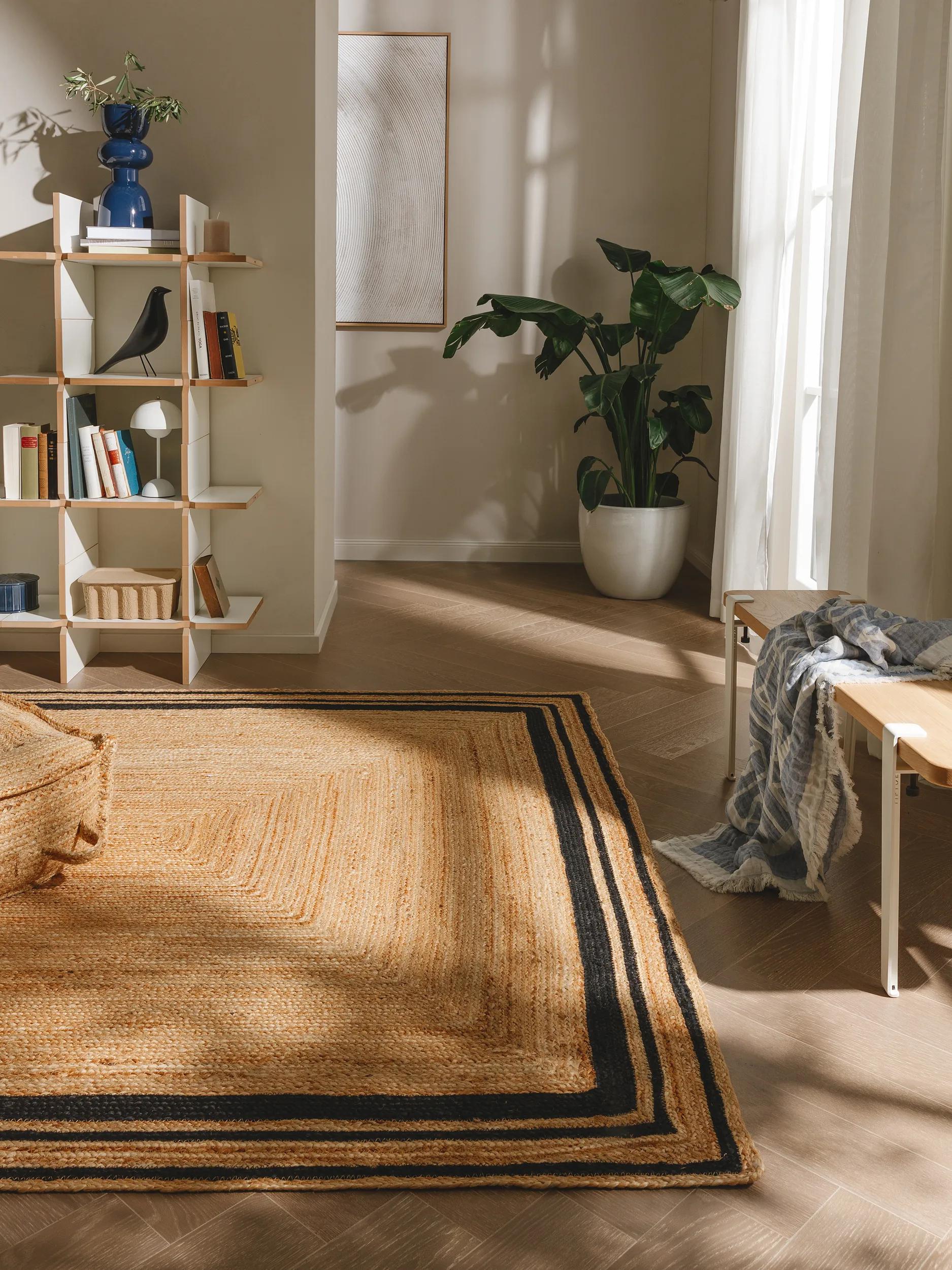 Jute Rug Jutta Black