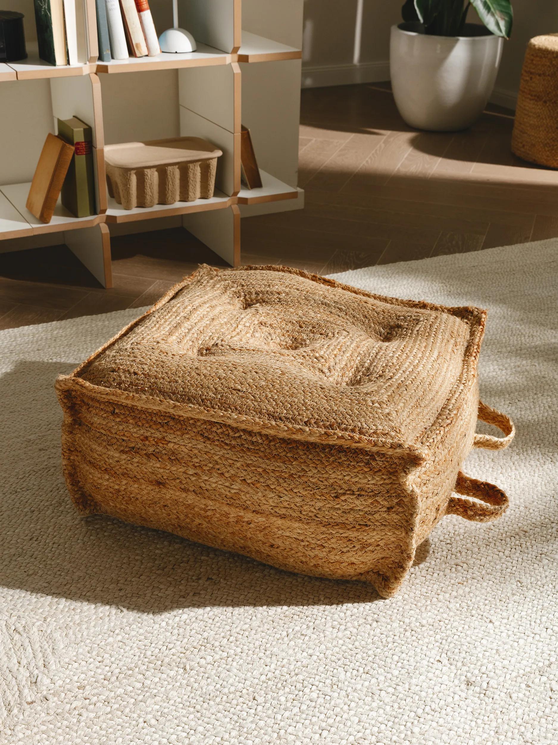 Floor cushion Jutta Light Brown