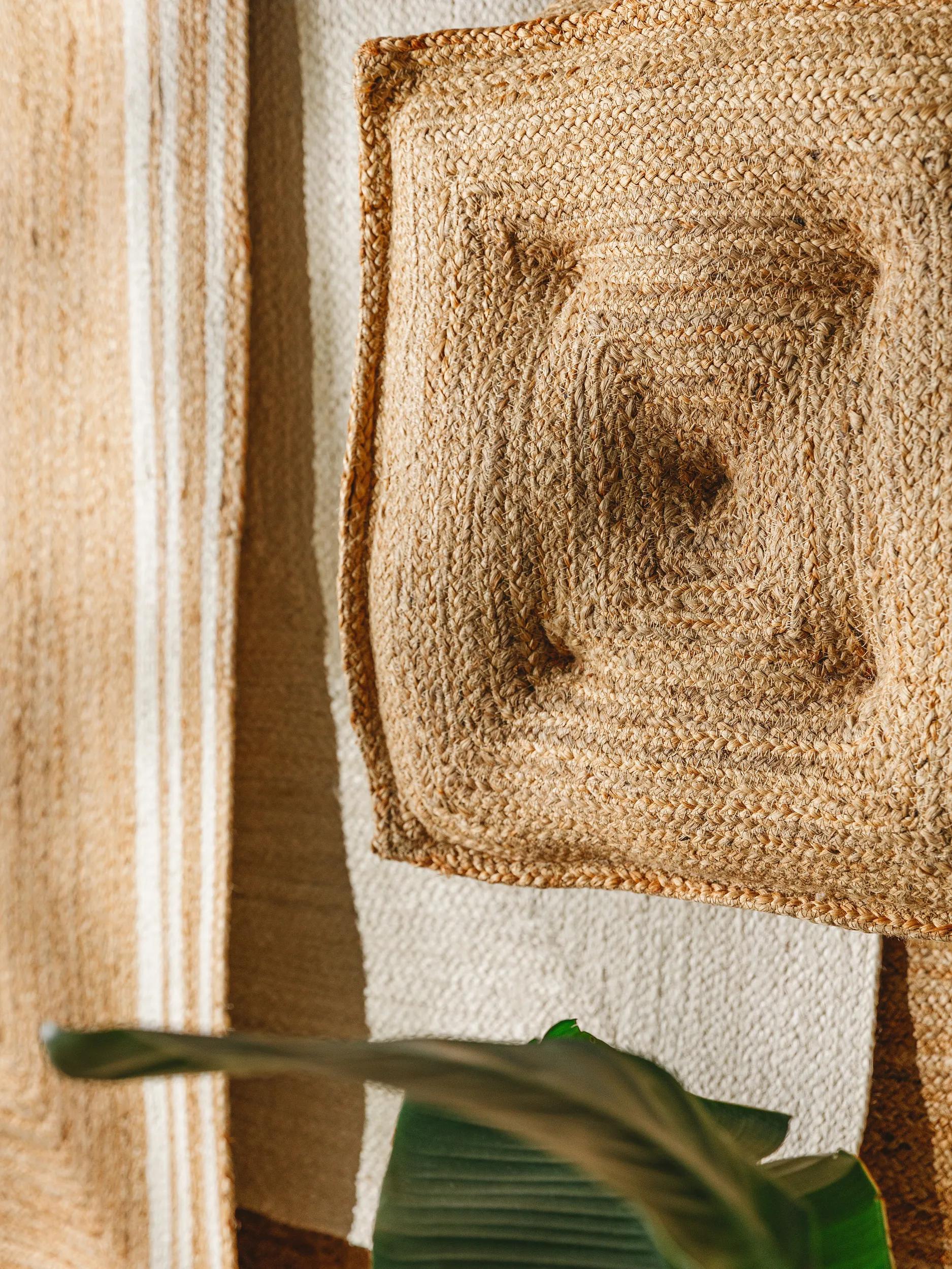 Floor cushion Jutta Light Brown