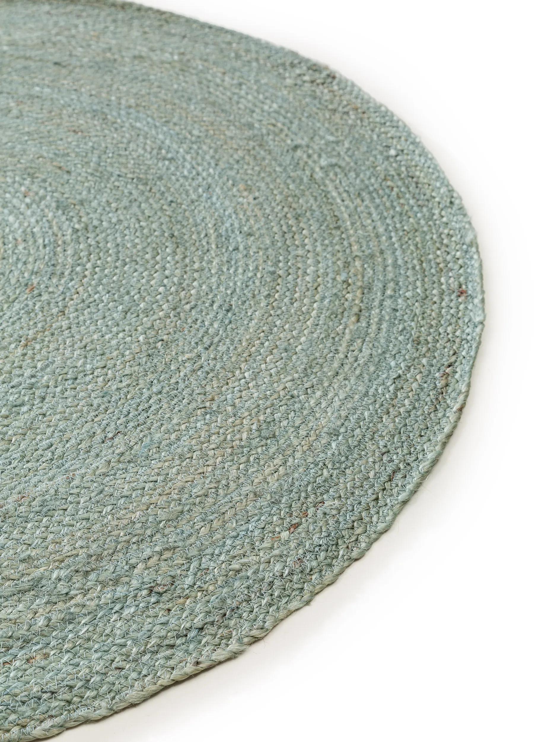 Tapis en jute Jutta Menthe