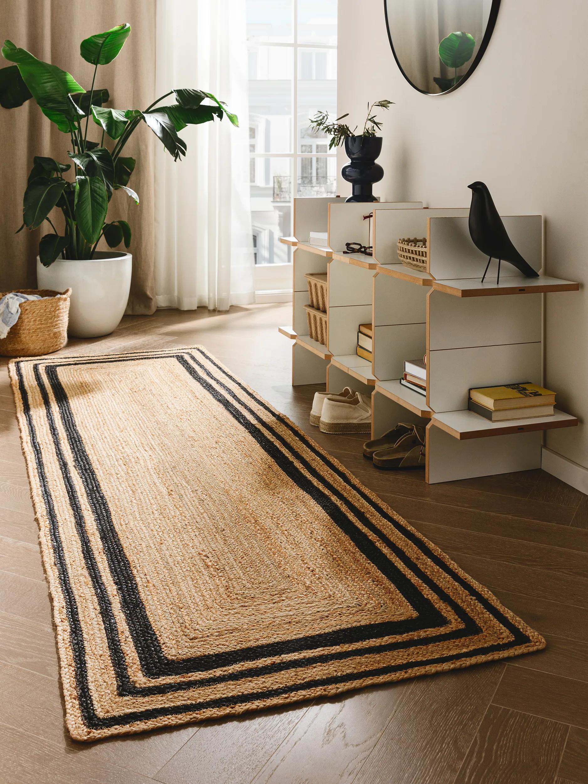 Jute Rug Jutta Black