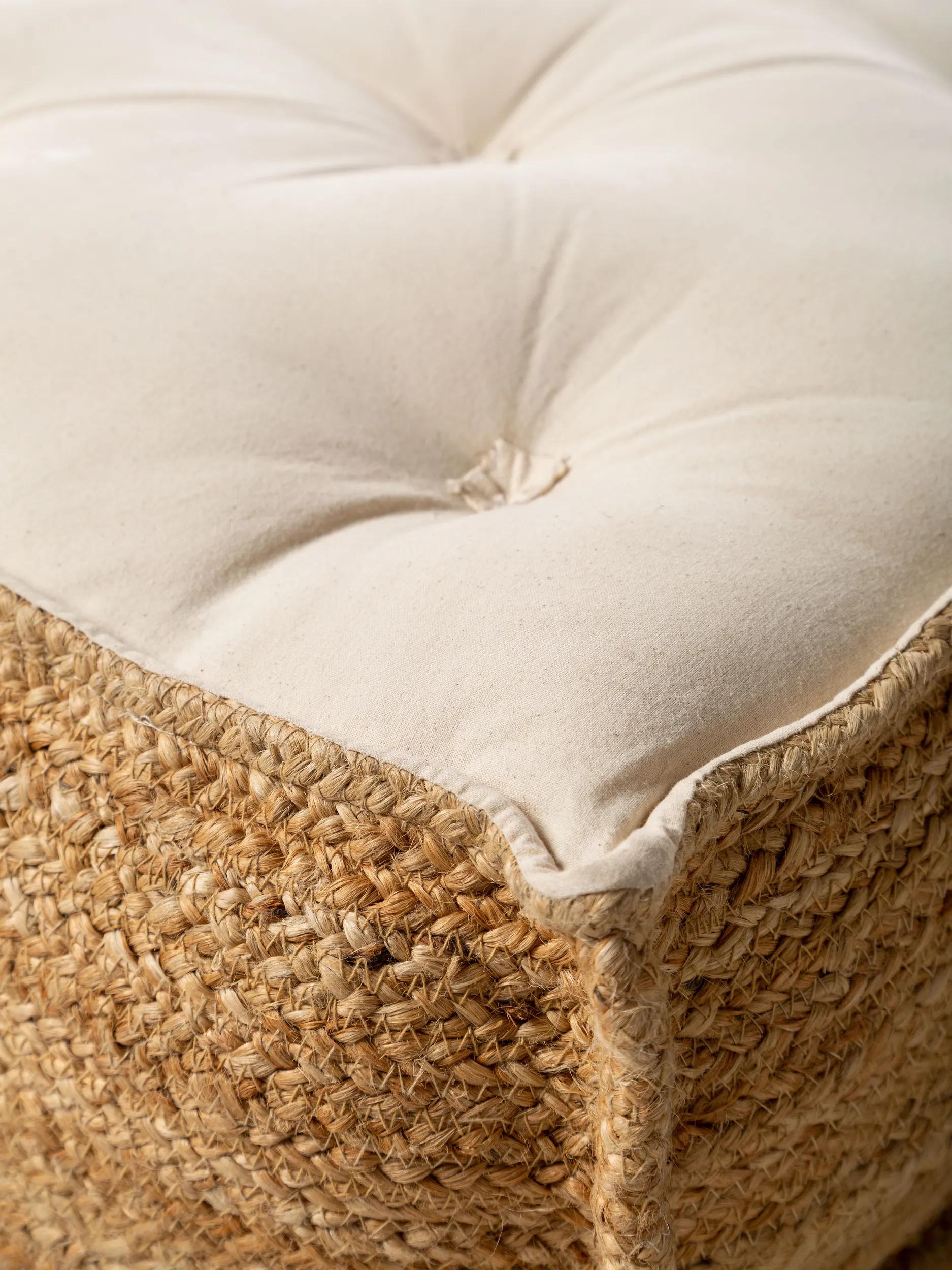 Floor cushion Jutta Light Brown