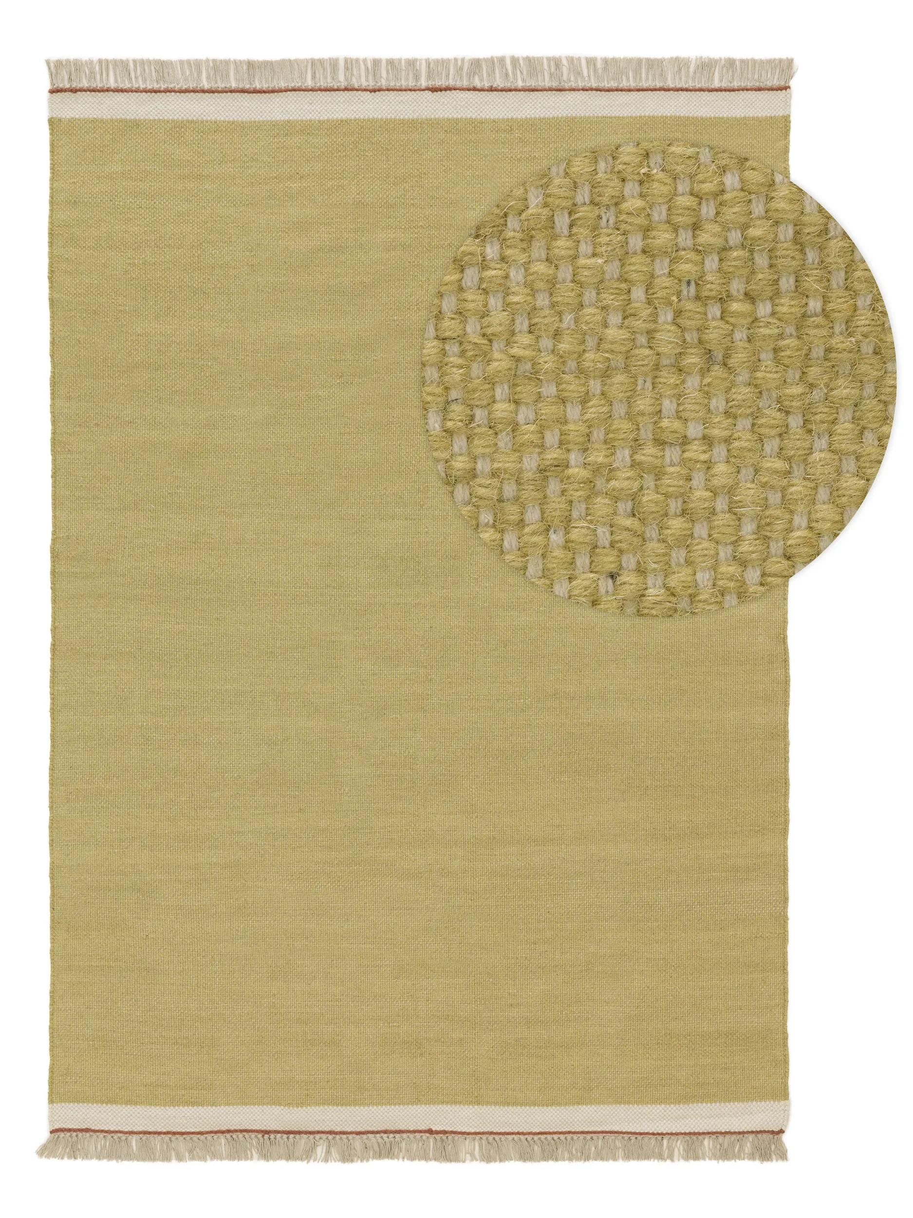 Alfombra de lana Karla verde