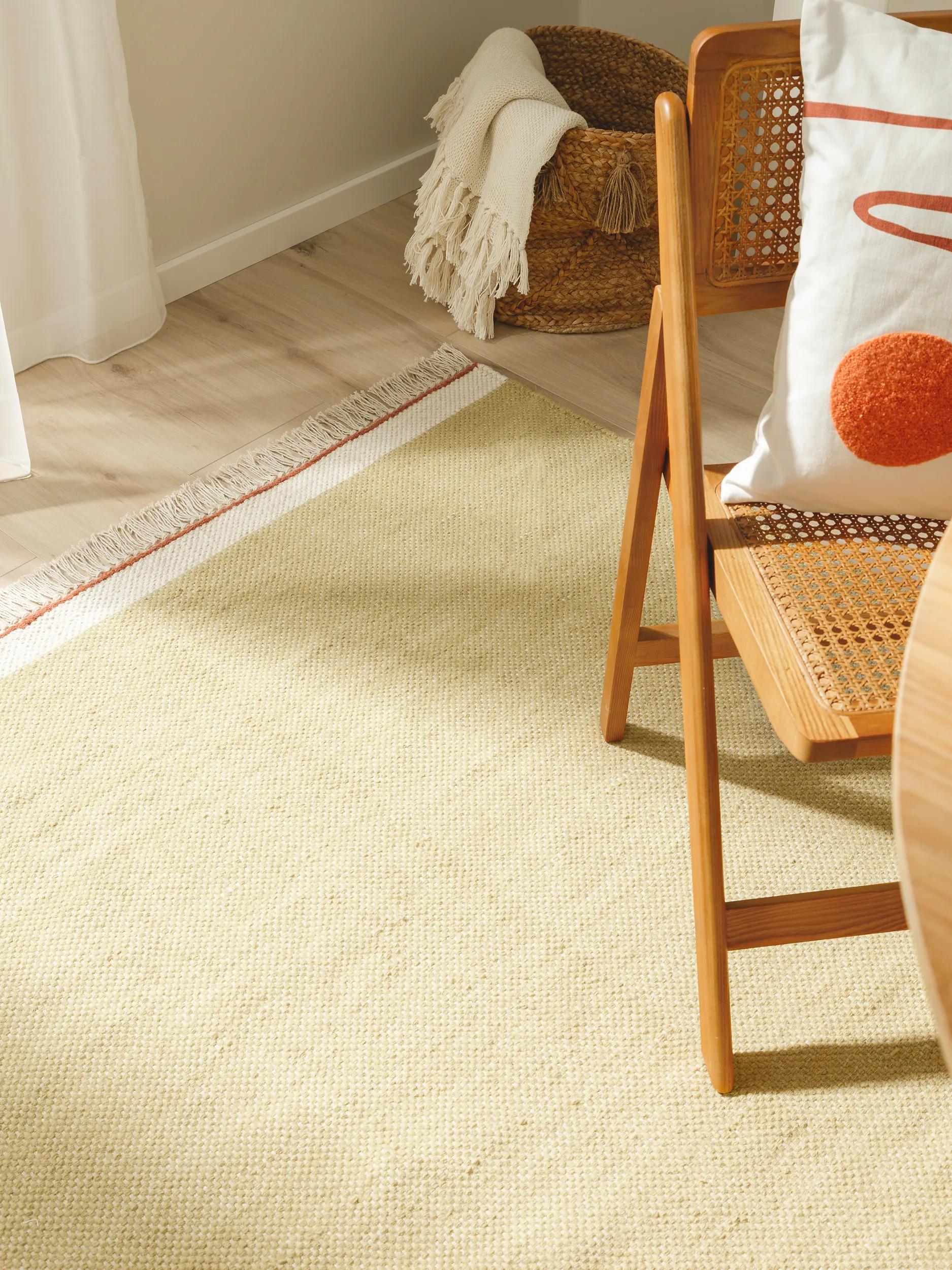 Alfombra de lana Karla verde