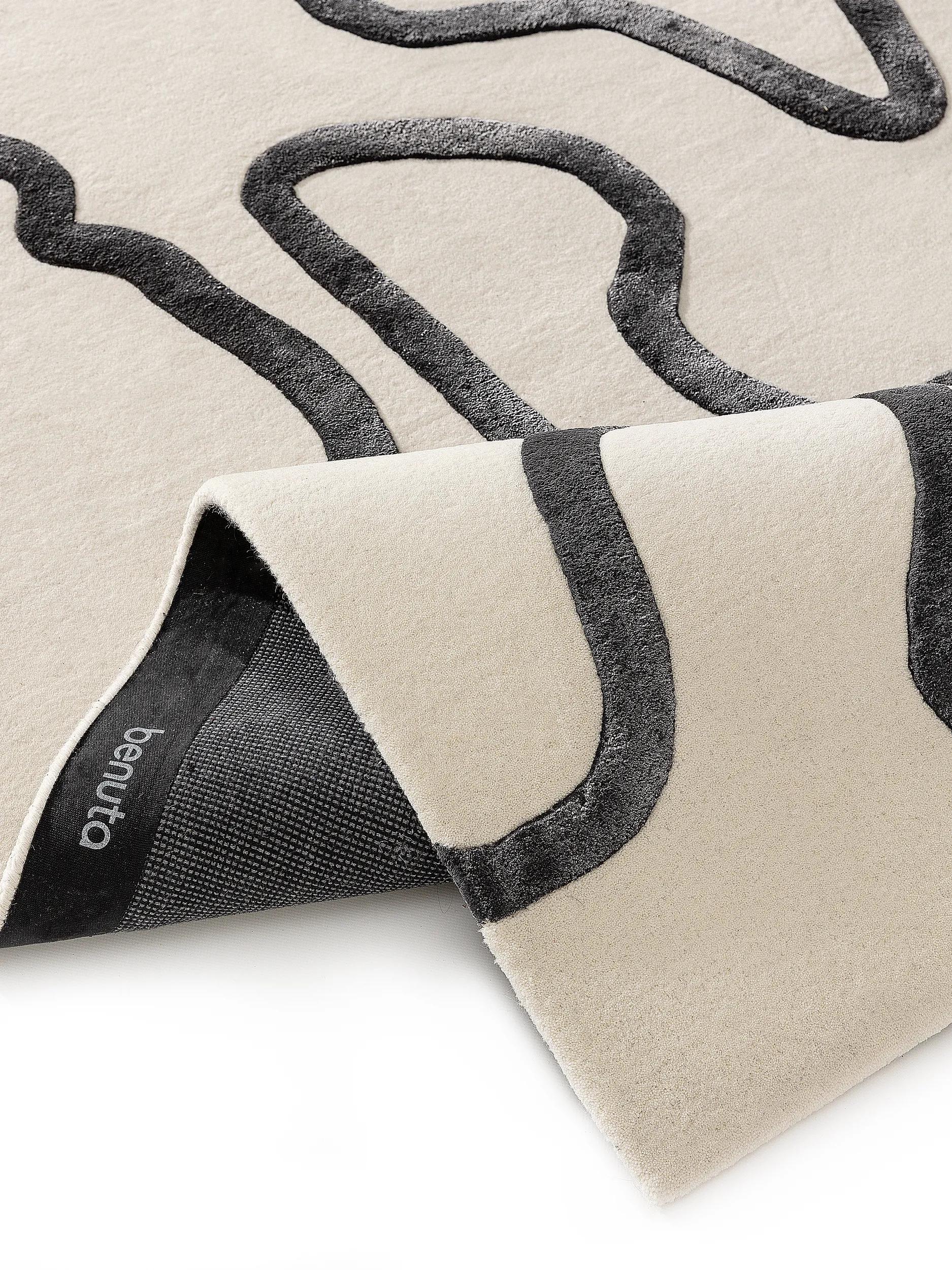 Rug Keith Black/White