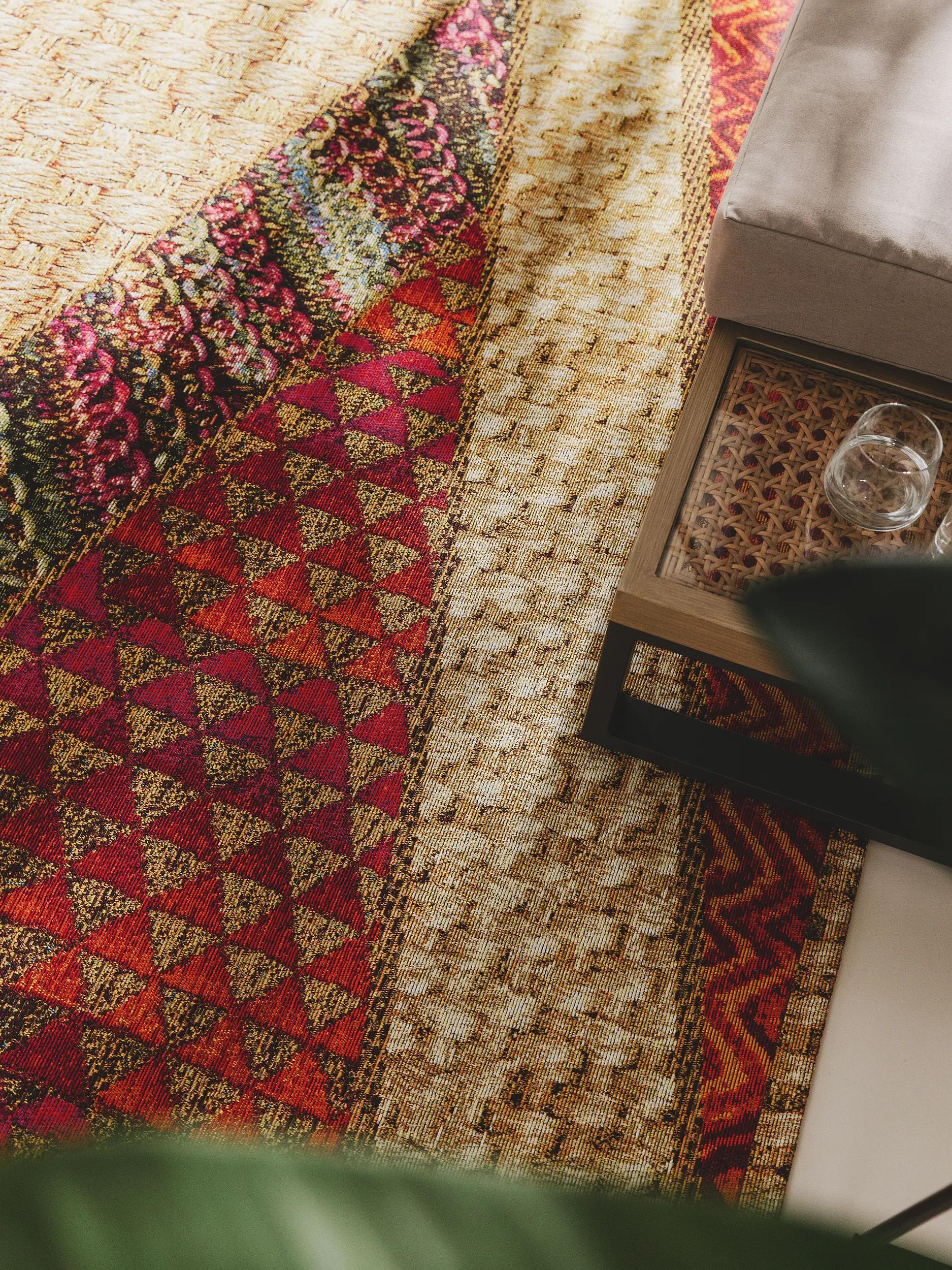 In- & Outdoor Rug Kenya Beige/Red