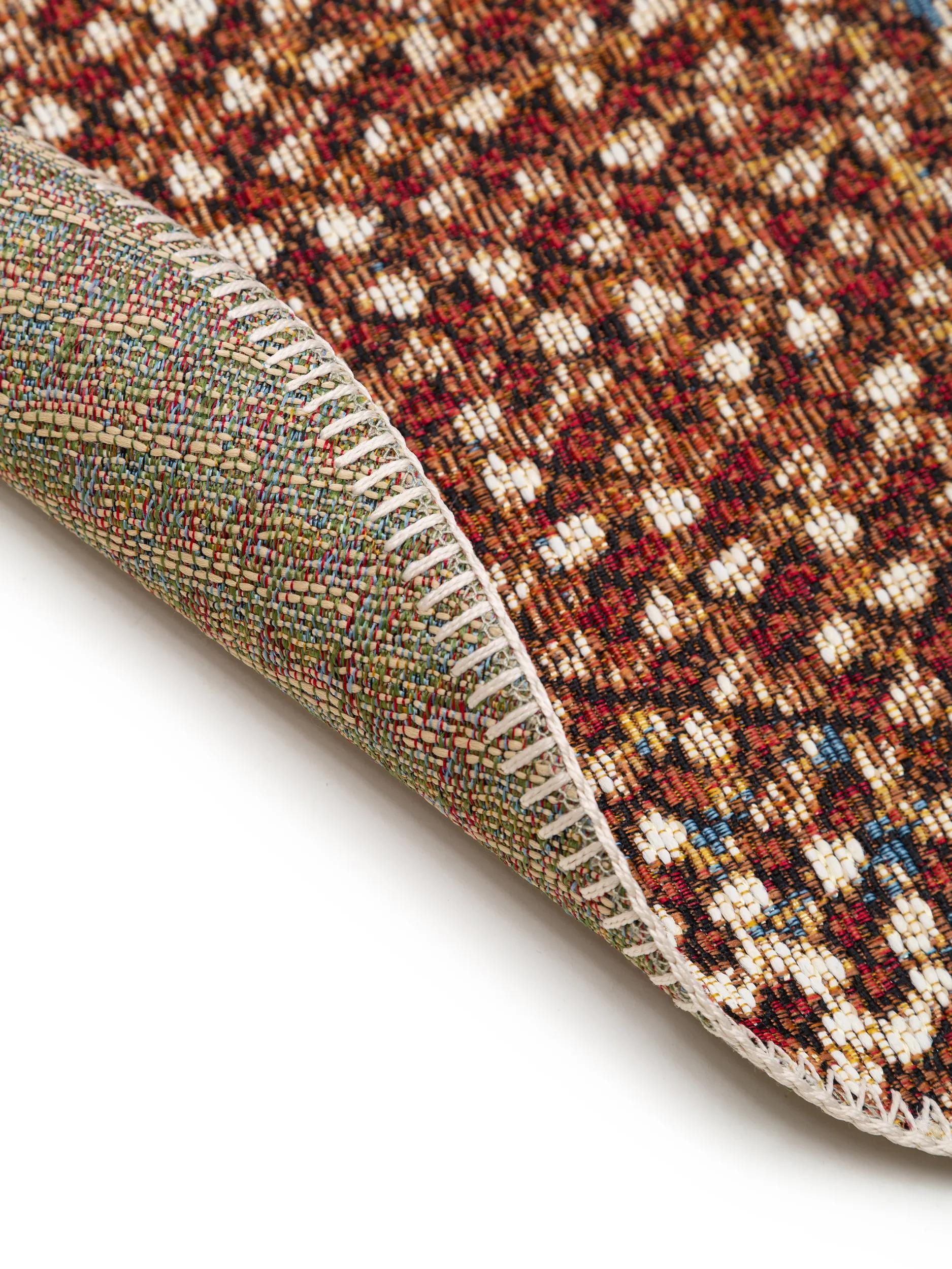 In- & Outdoor Round Rug Kenya Multicolour