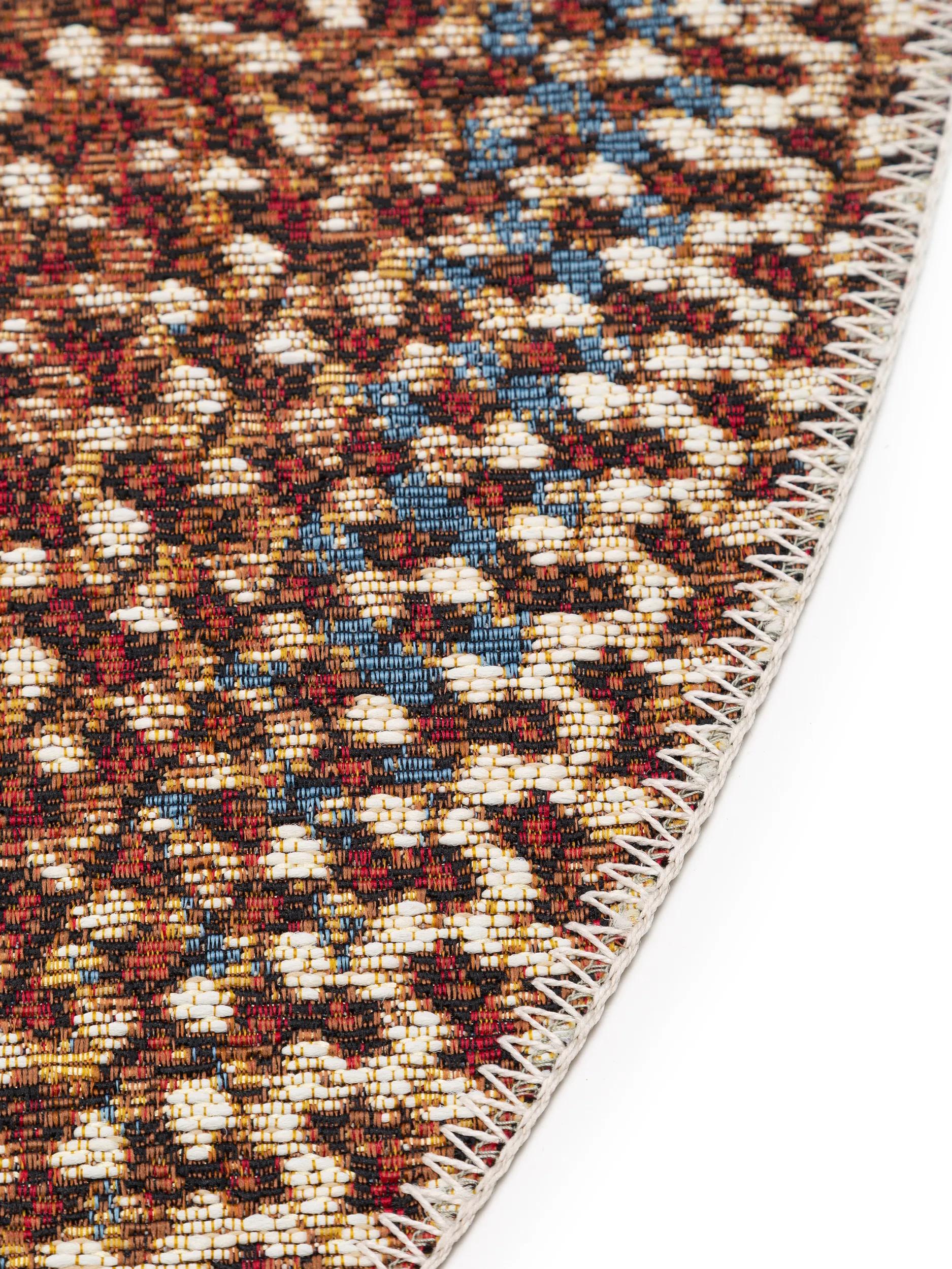 In- & Outdoor Round Rug Kenya Multicolour