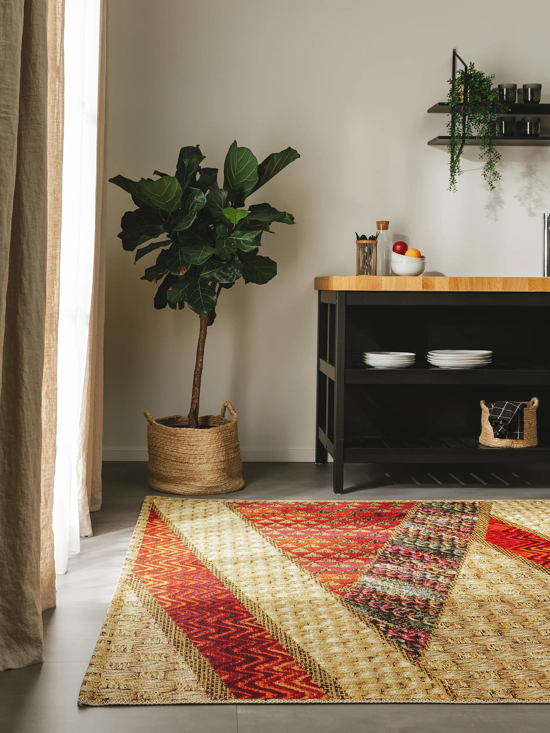 In- & Outdoor Rug Kenya Beige/Red