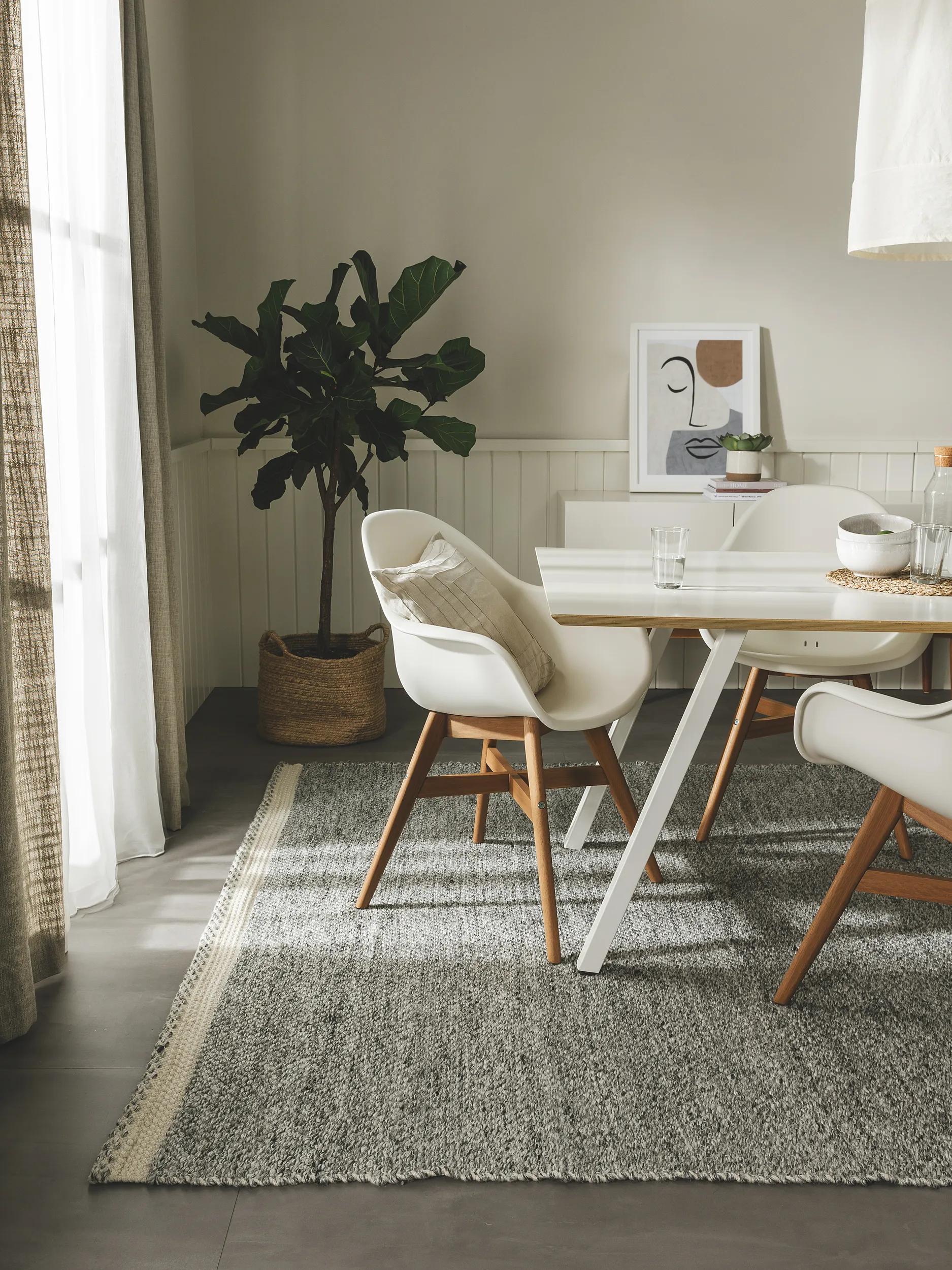 Rug made from recycled material Kiah Grey