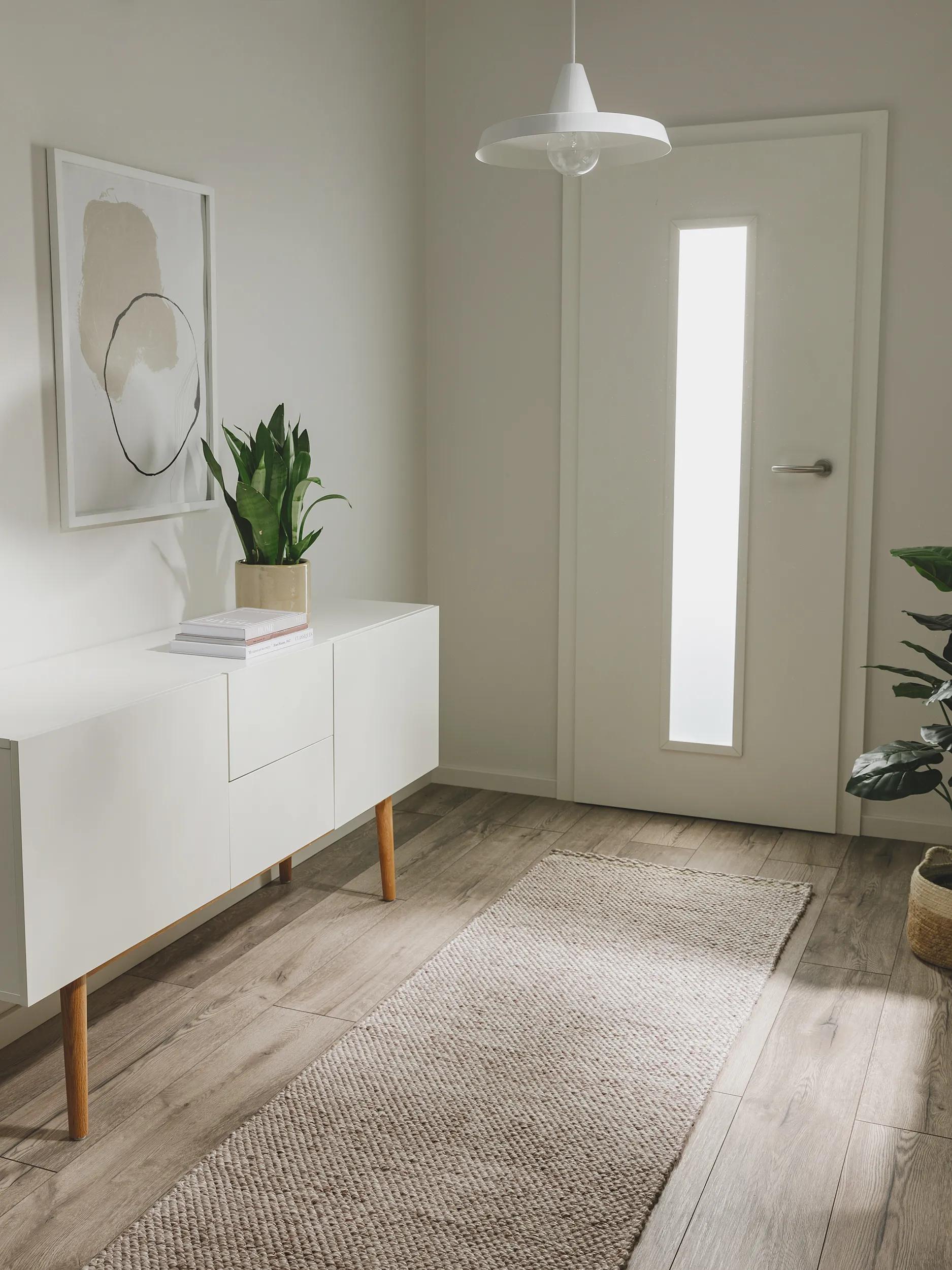 Rug made from recycled material Kiah Cream/Taupe