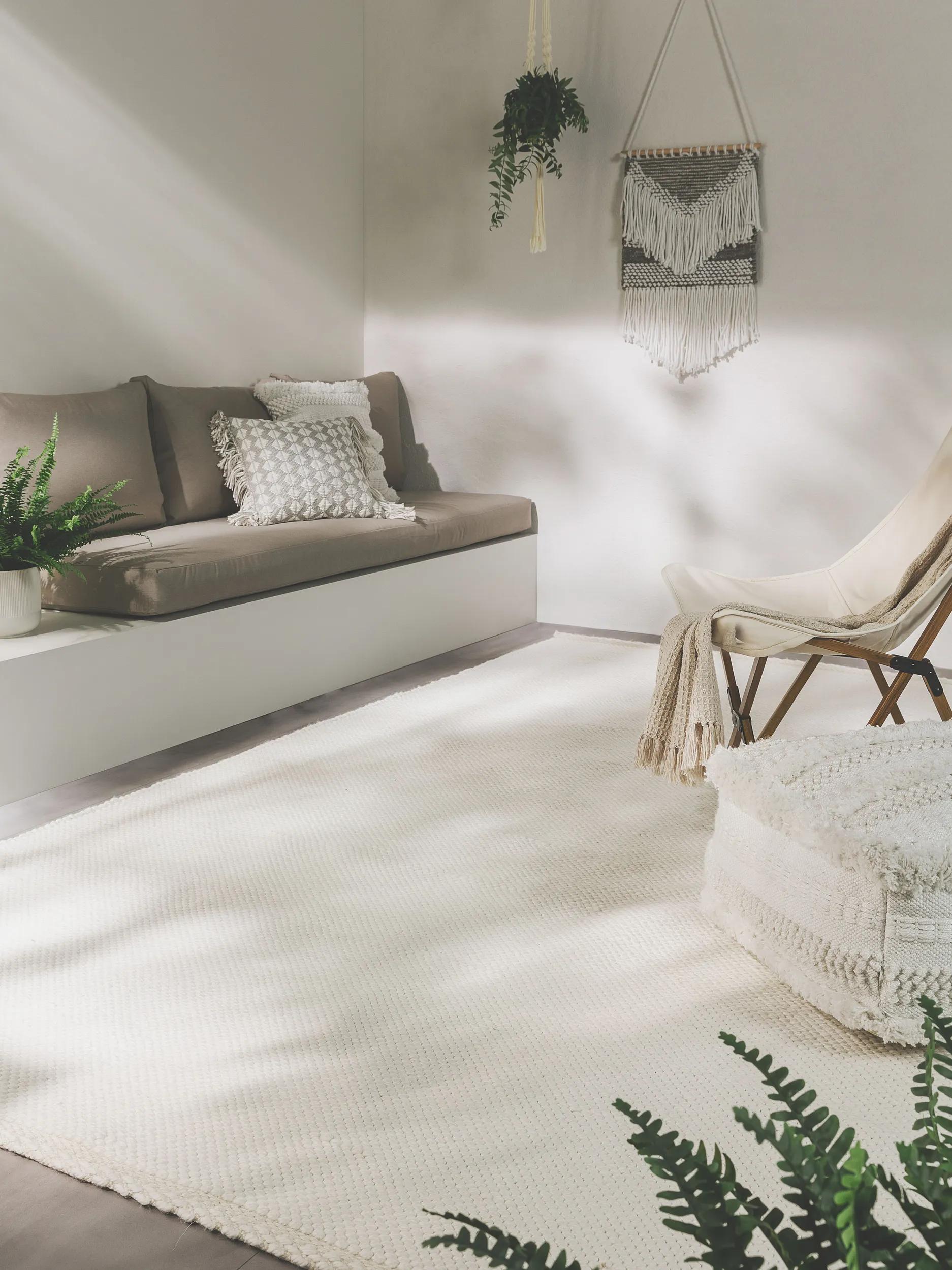 Rug made from recycled material Kiah Cream