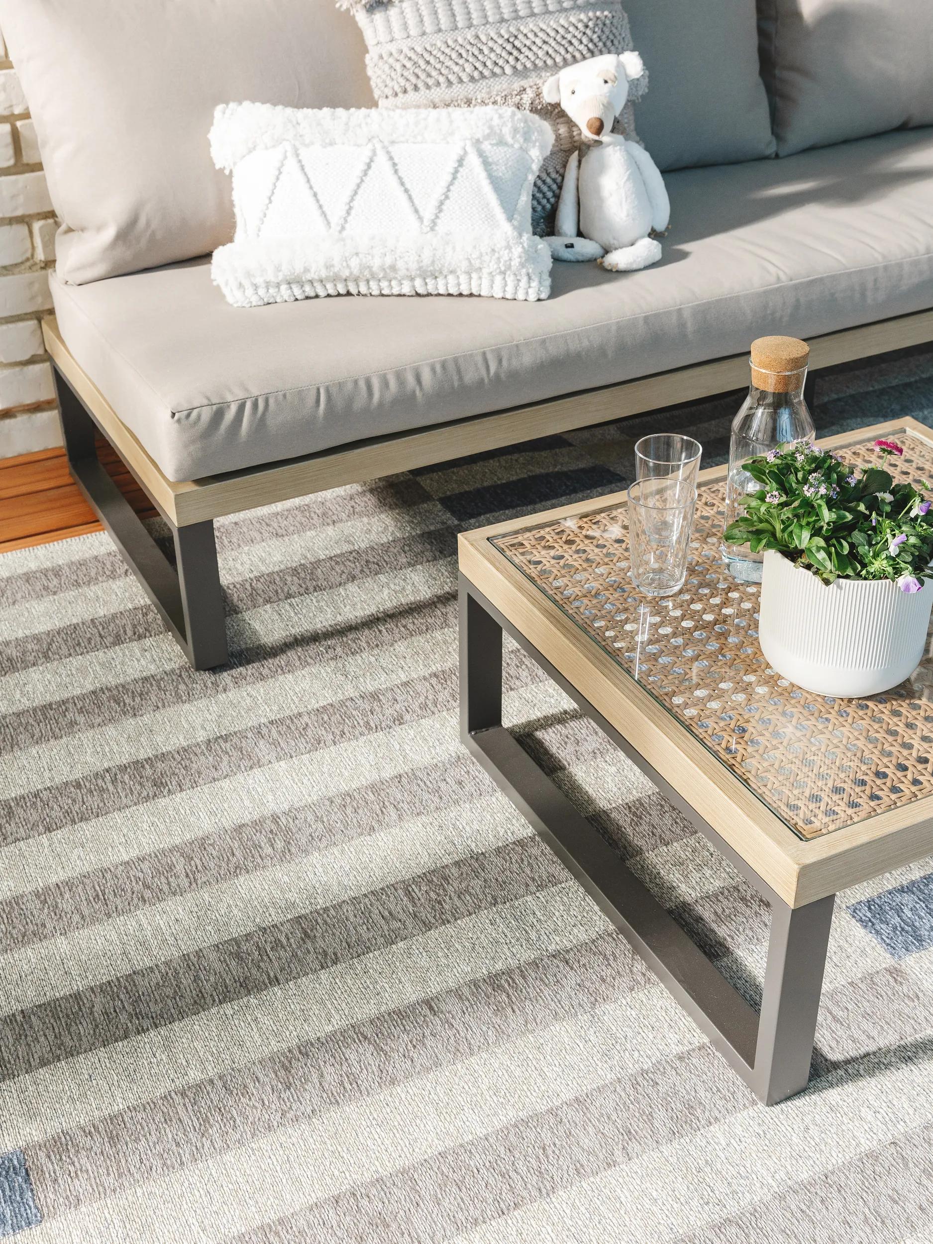 In- & Outdoor Rug Kiano Multicolour/Blue