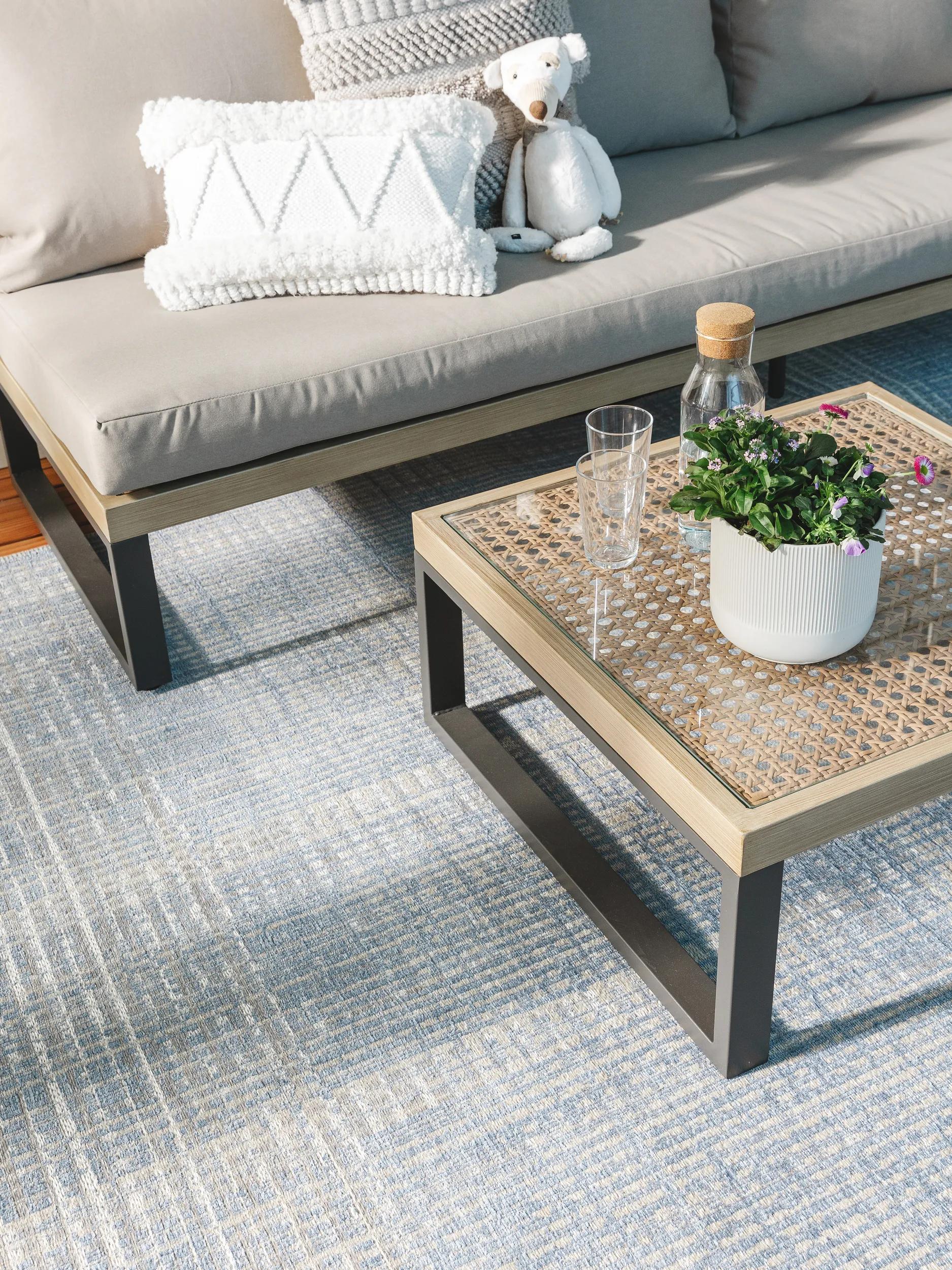 In- & Outdoor Rug Kiano Multicolour/Blue