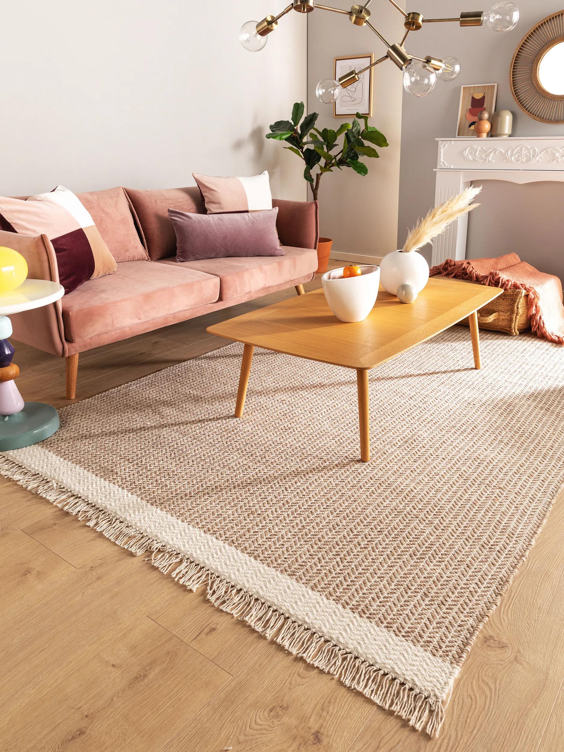 Tapis en laine Kim beige