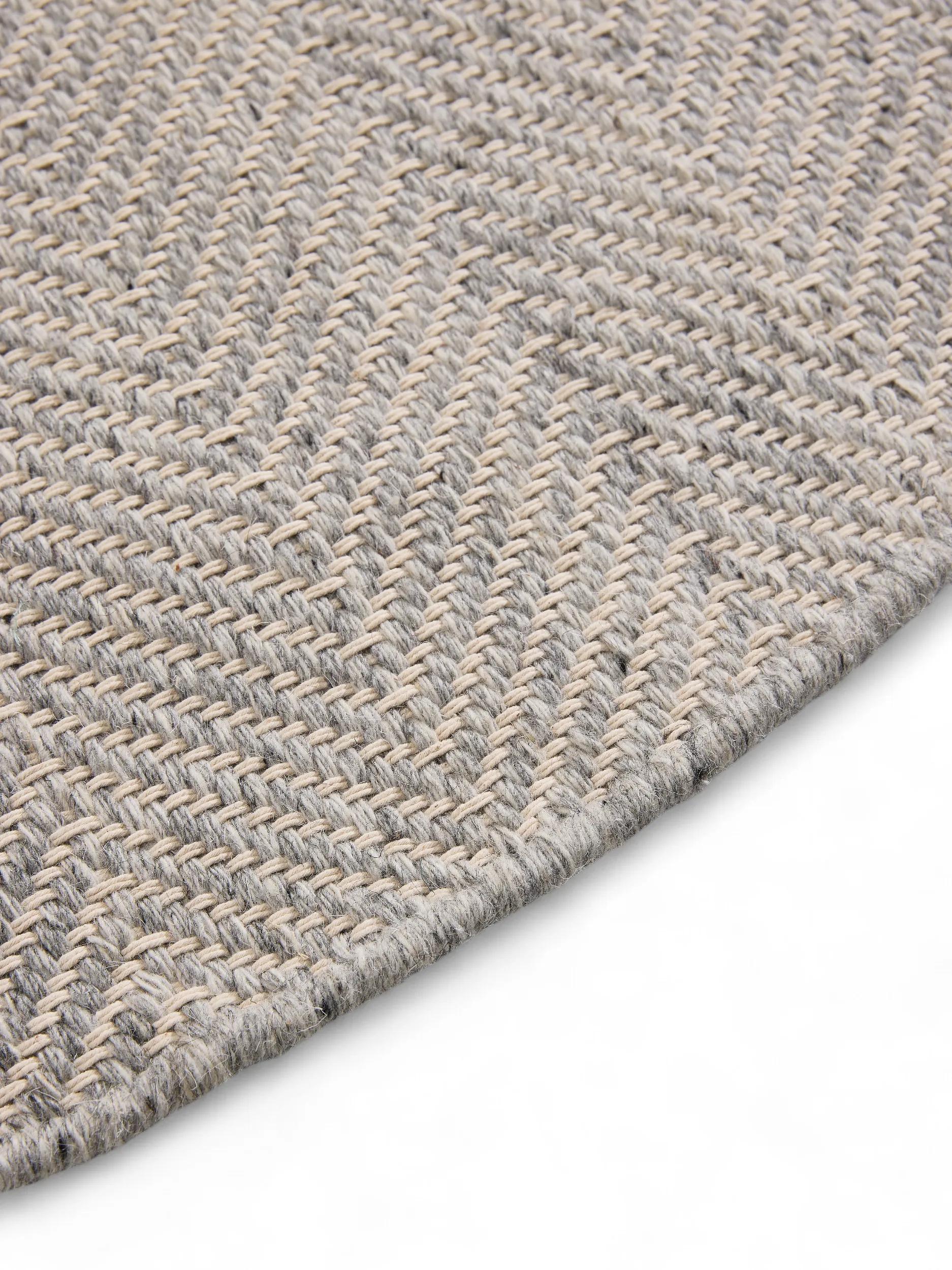 Wool Rug Lars Light Grey