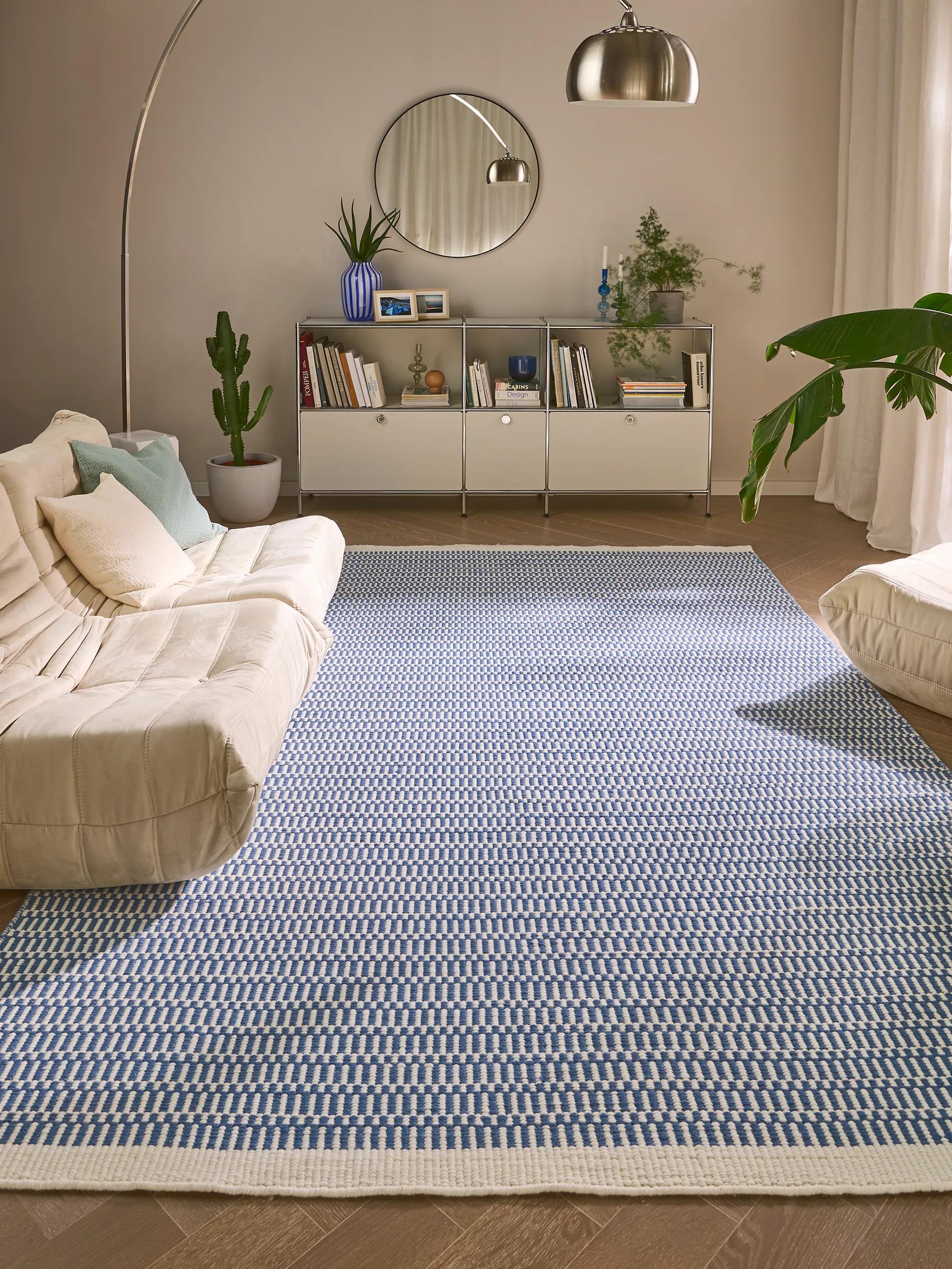 Wool Rug Laura Blue
