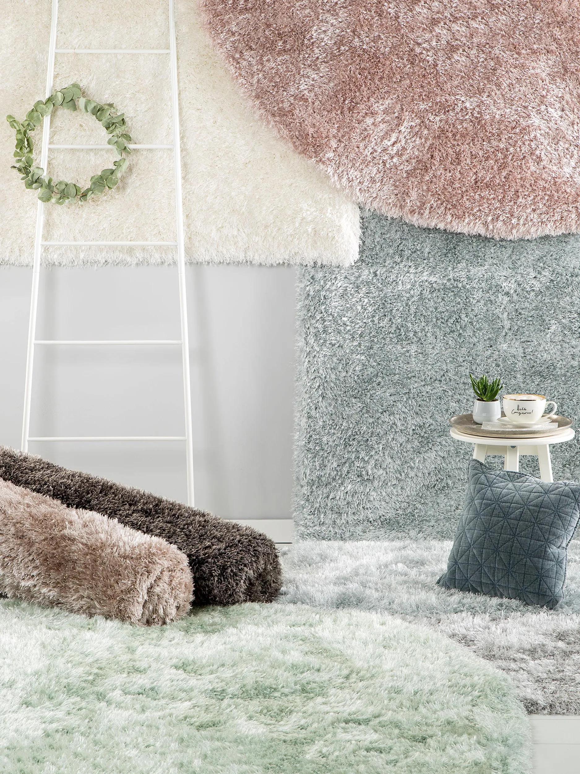 Shaggy Rug Lea Green