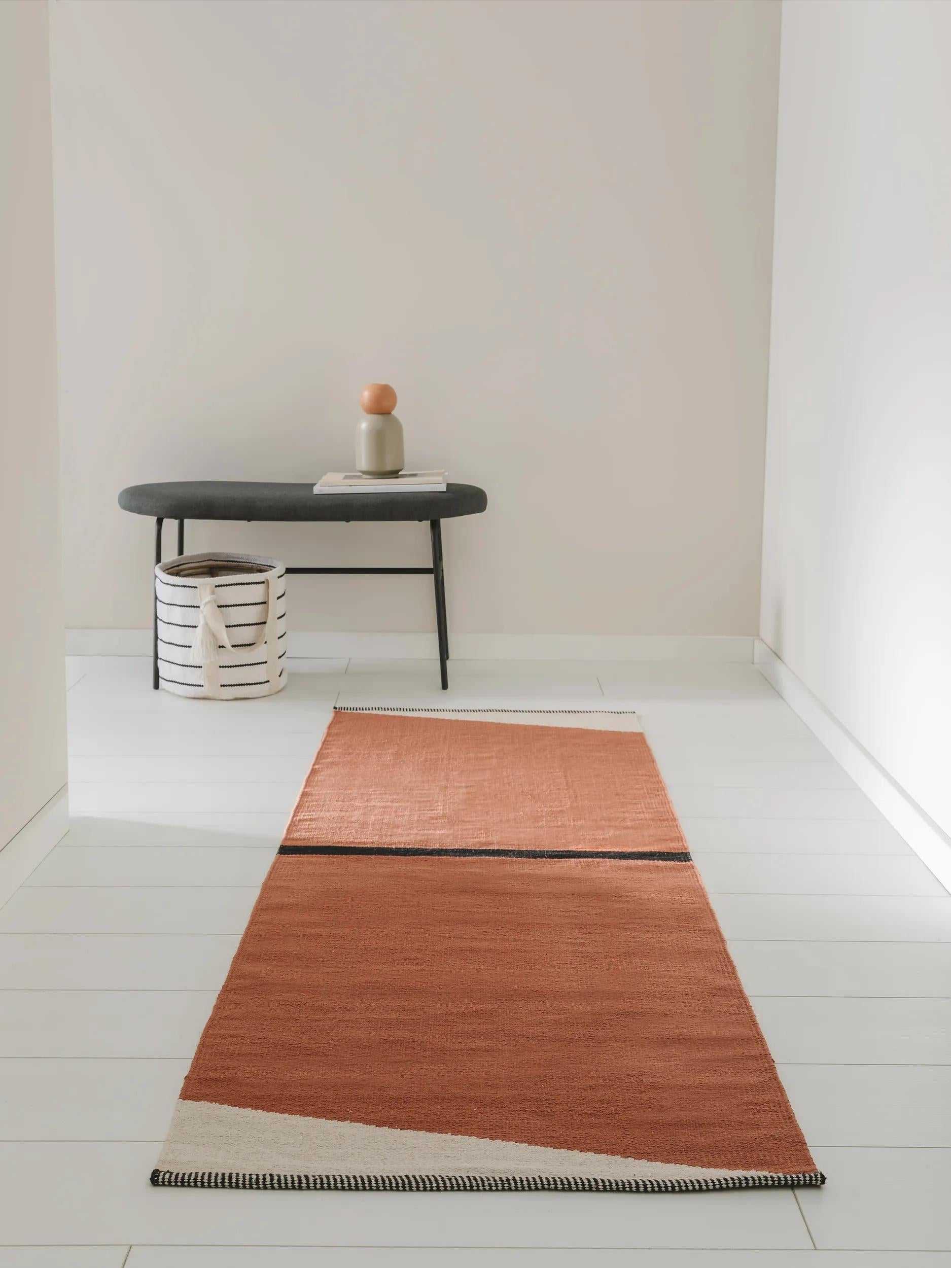 Cotton Rug Lenny Terracotta