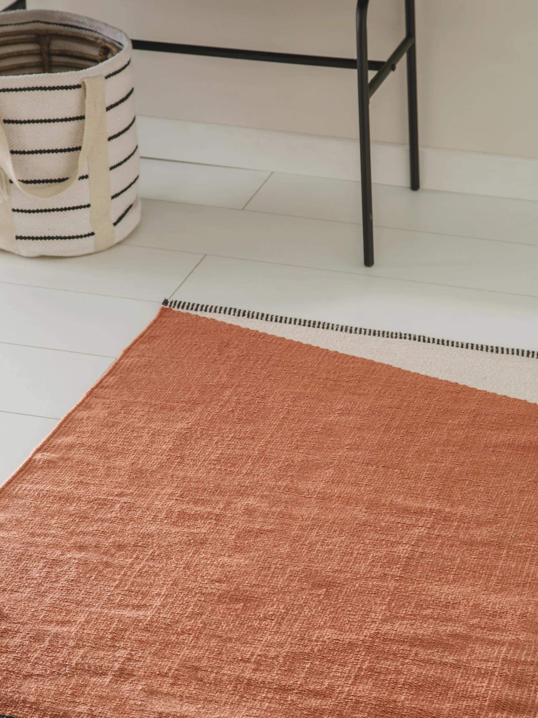 Cotton Rug Lenny Terracotta