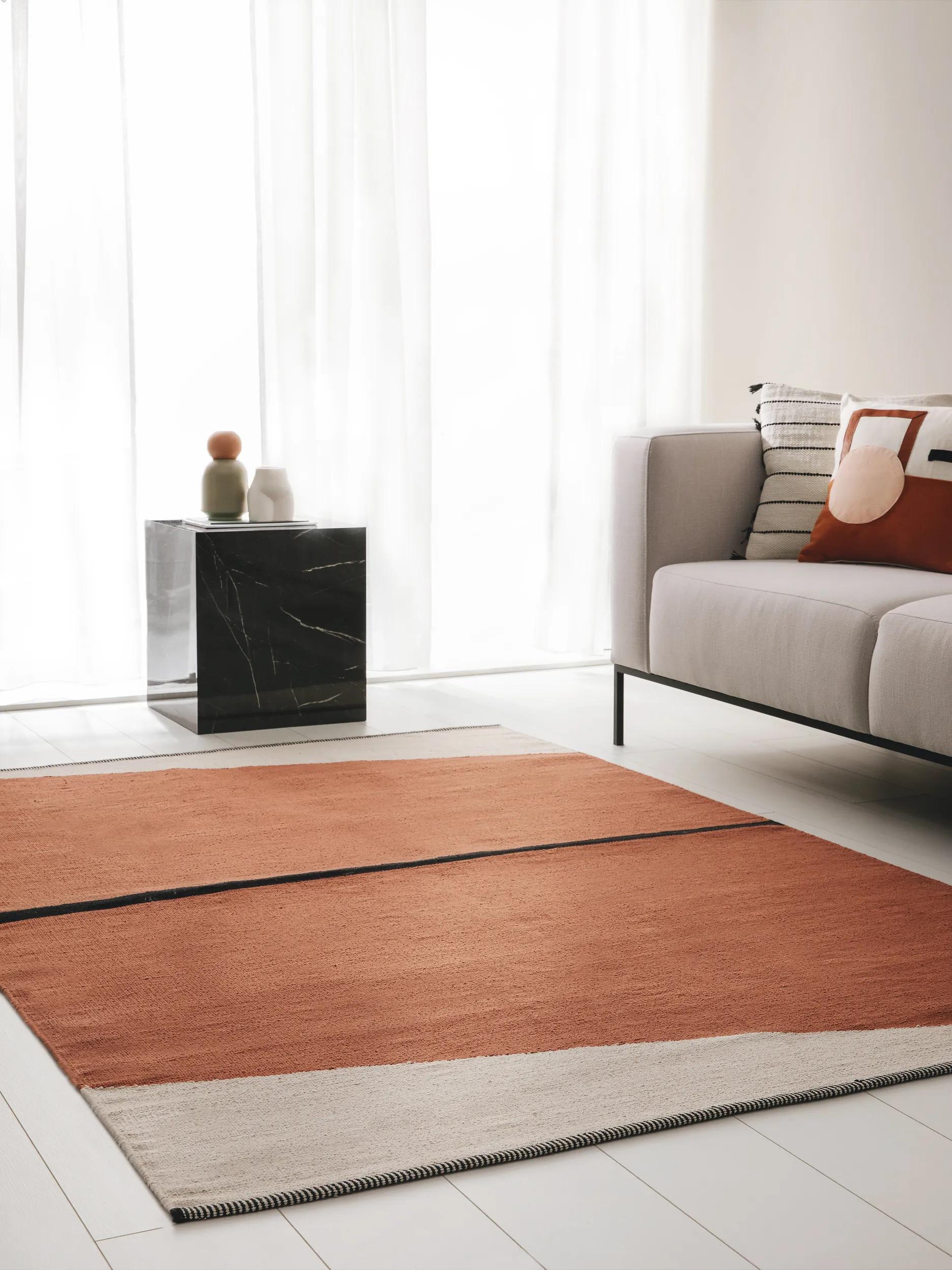 Cotton Rug Lenny Terracotta