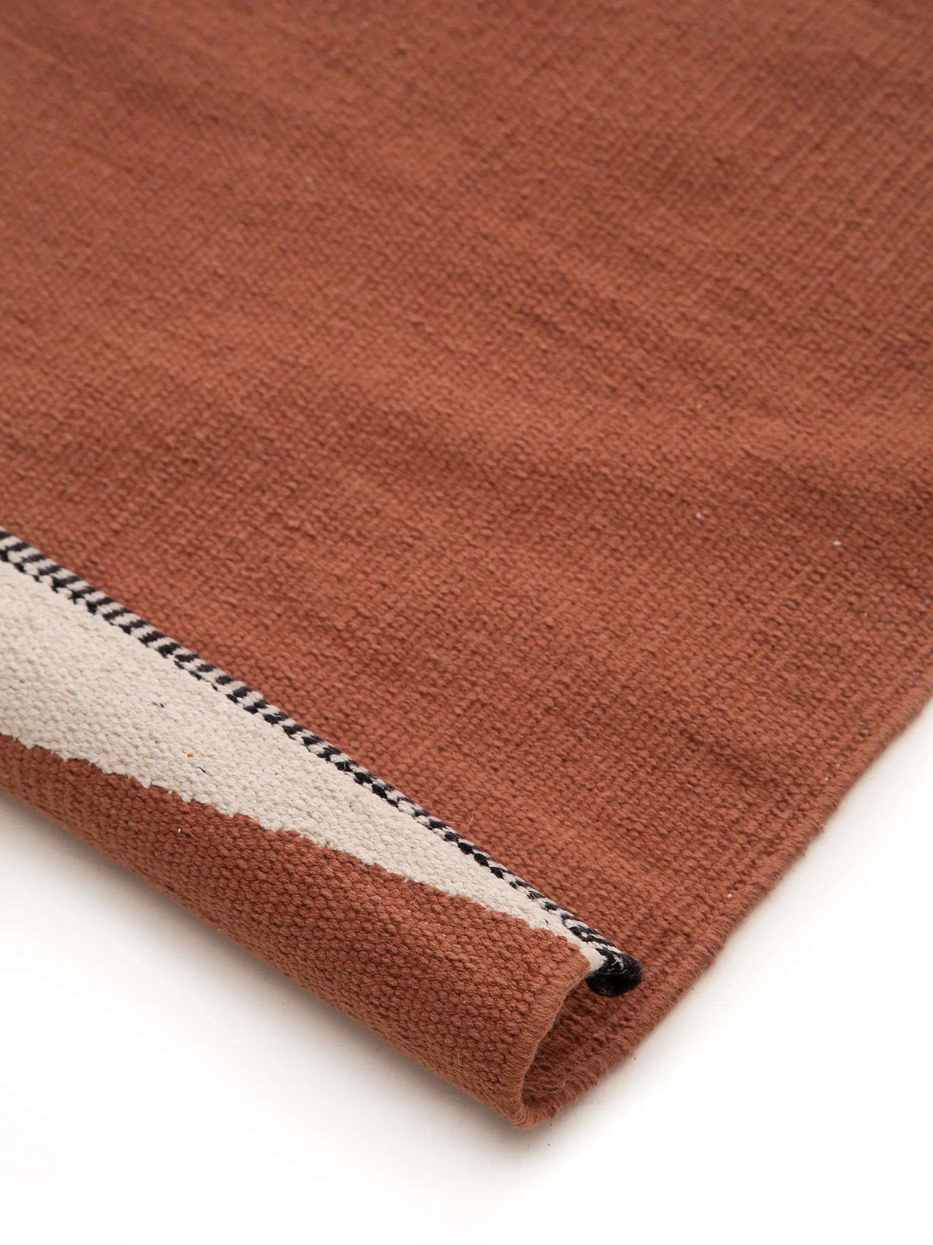 Cotton Rug Lenny Terracotta