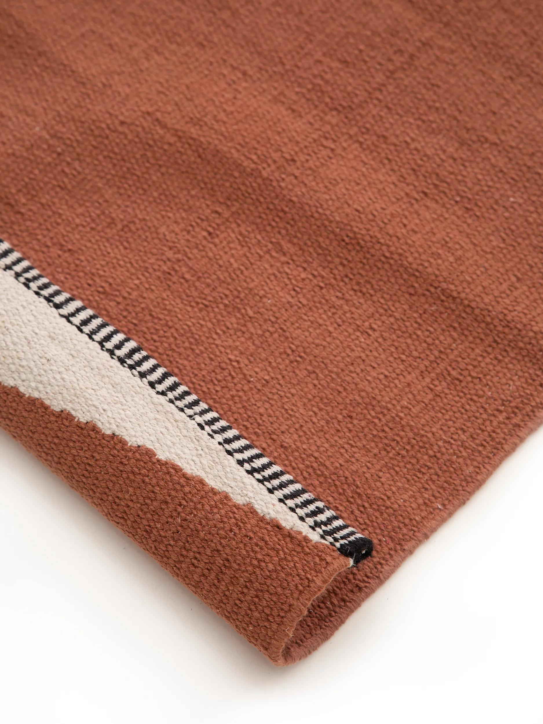 Cotton Rug Lenny Terracotta