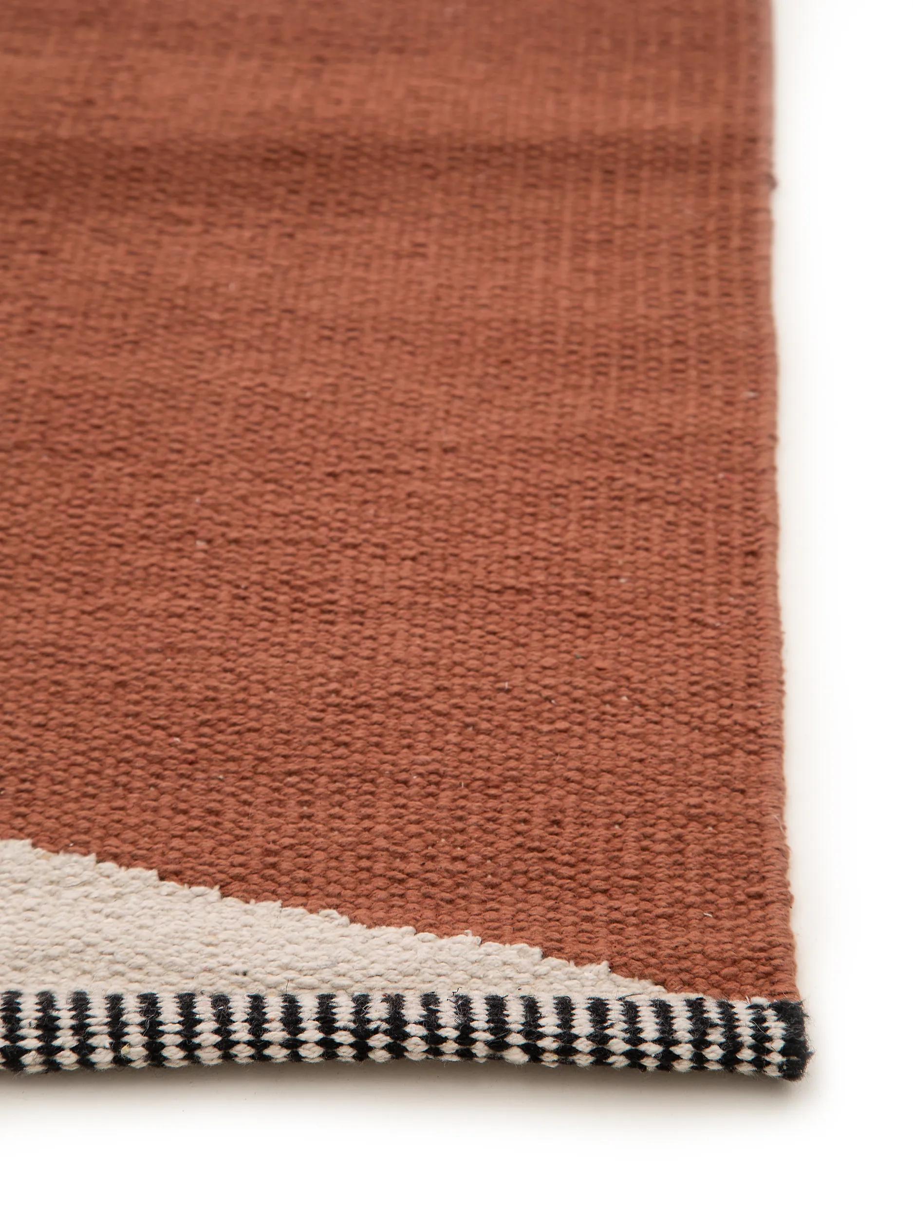Cotton Rug Lenny Terracotta